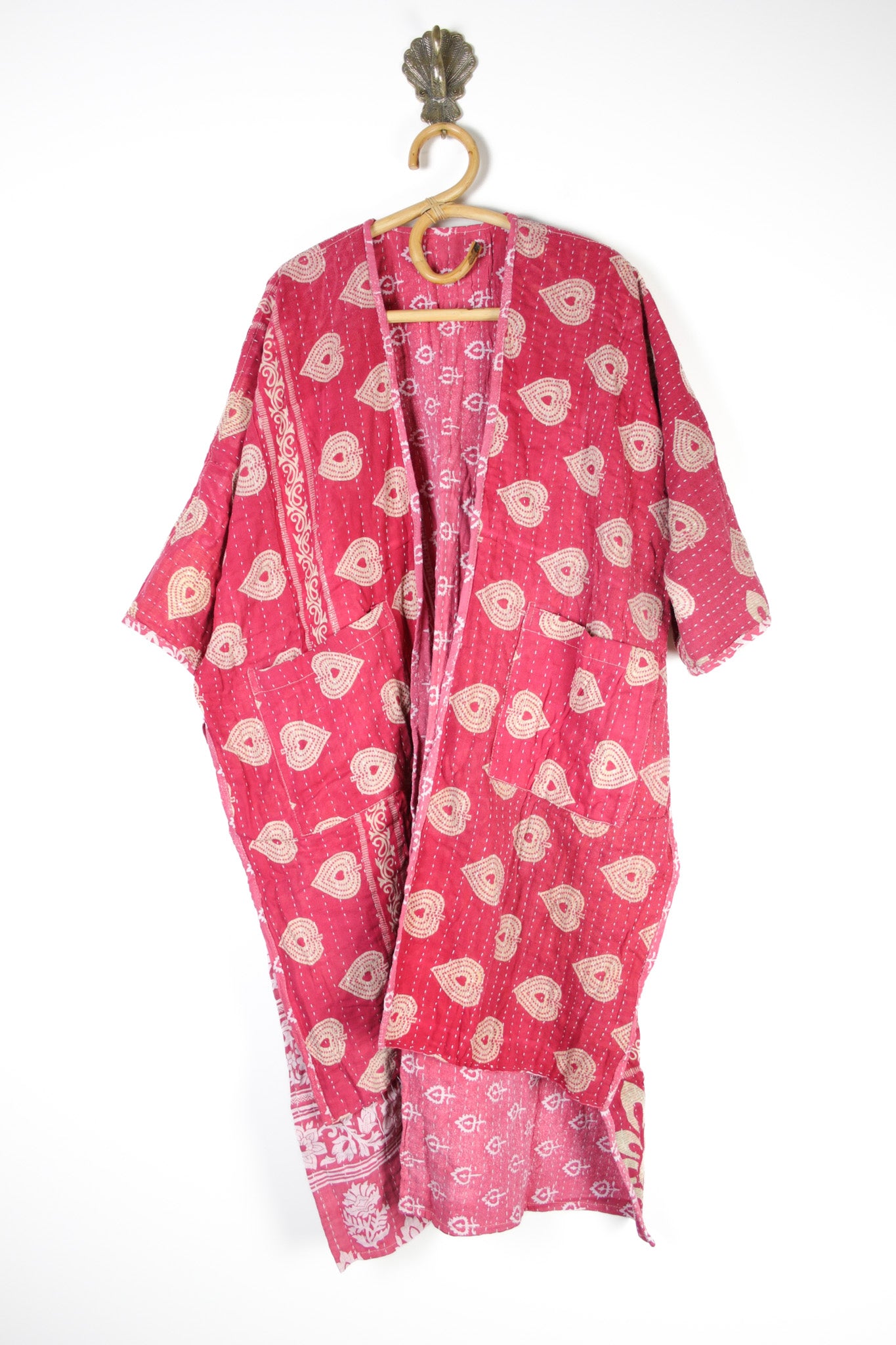 Kantha Ruana Long Sleeve (14568)