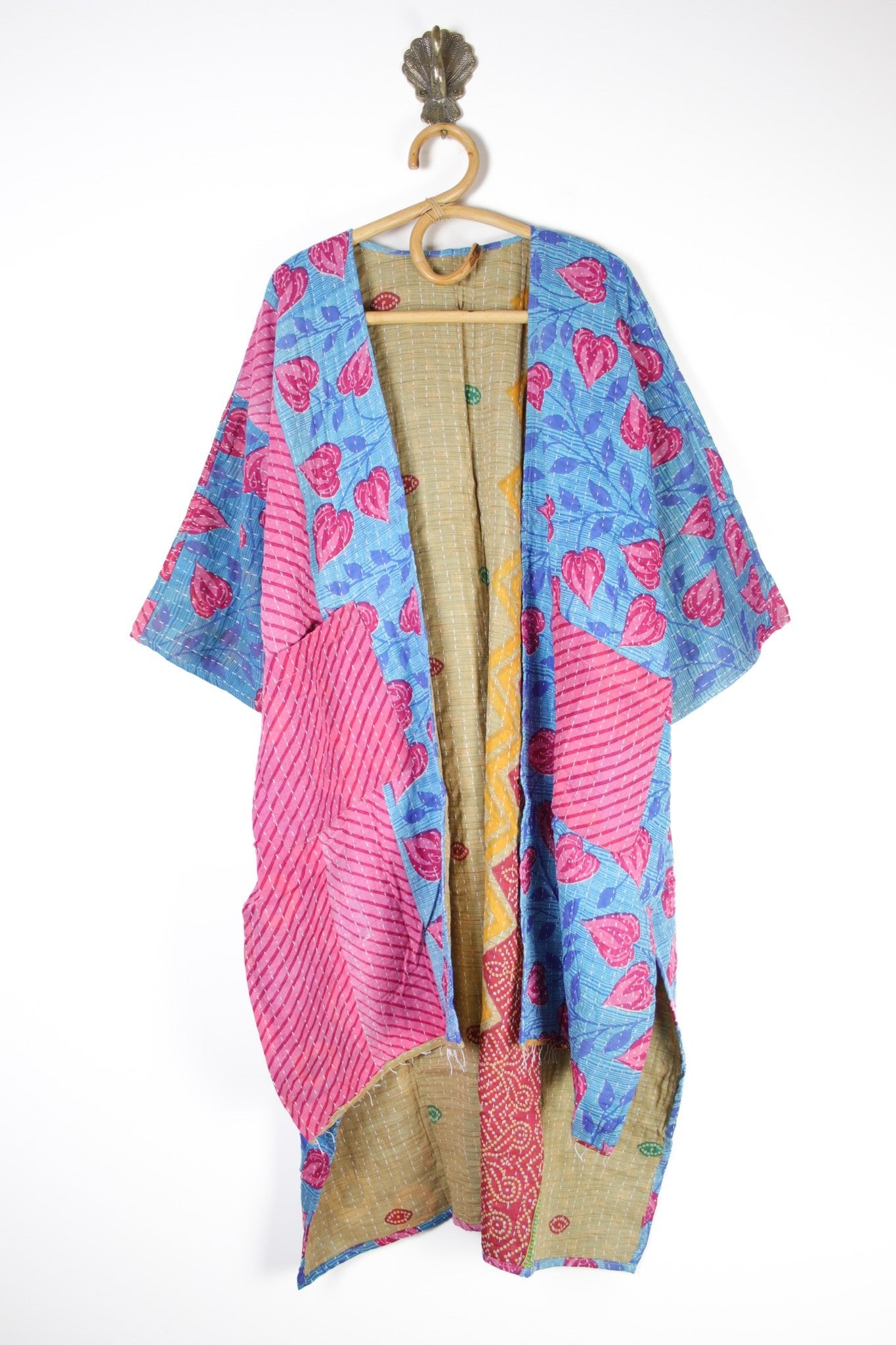 Kantha Ruana l/slv (14573) RuanaLongSleeveRenewVintage145731 Renew Bohemian Pty Ltd