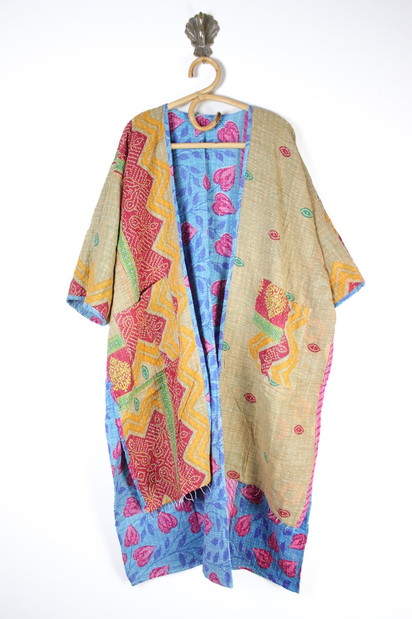 Kantha Ruana l/slv (14573) RuanaLongSleeveRenewVintage145733 Renew Bohemian Pty Ltd