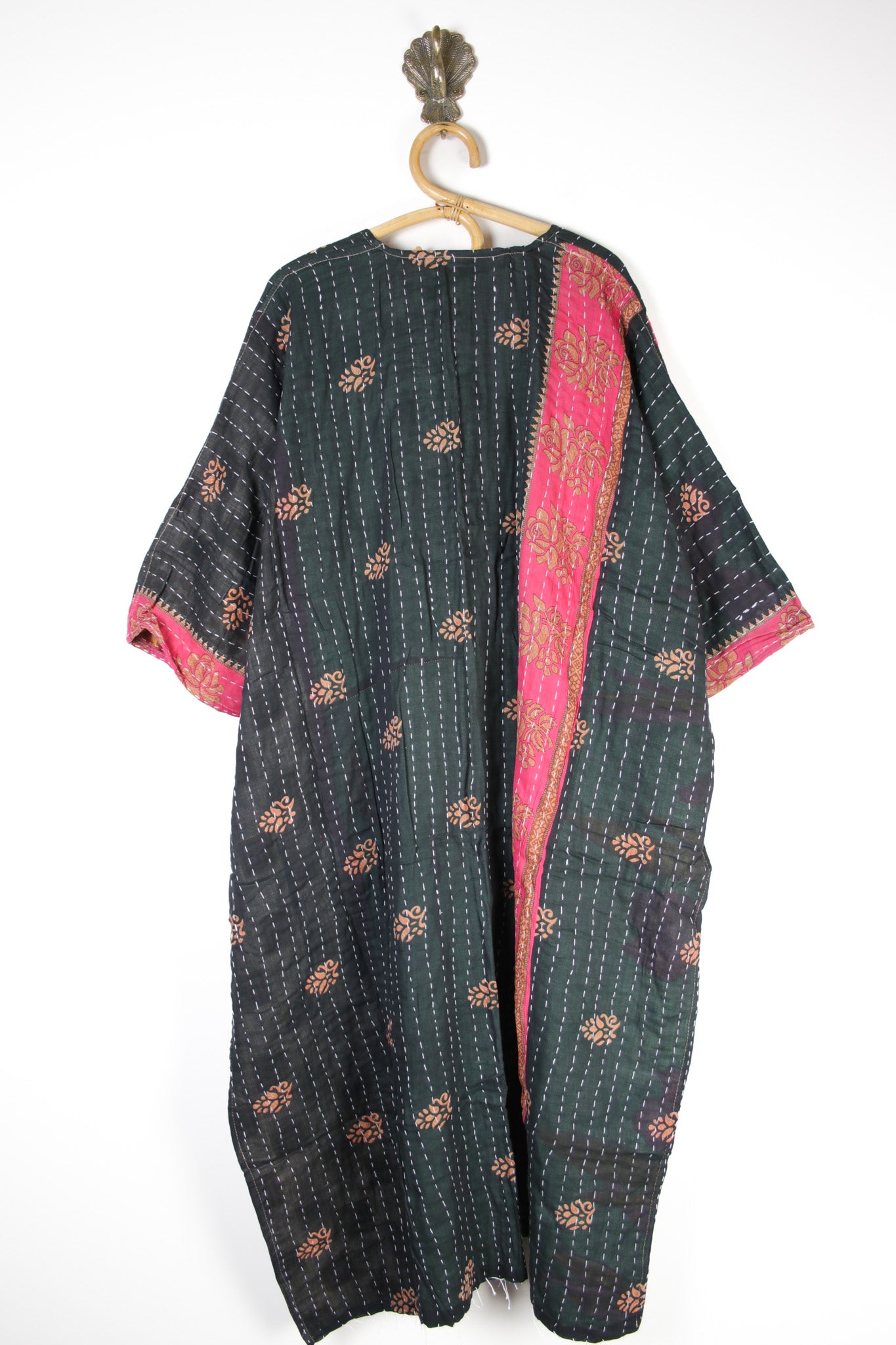Kantha Ruana Long Sleeve (14574)