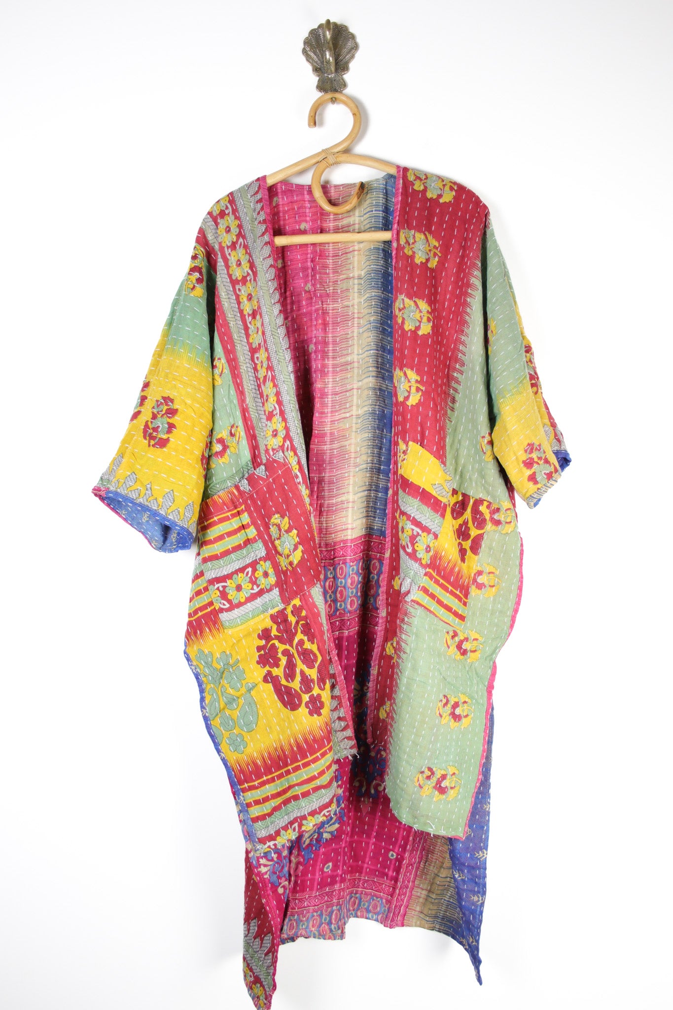 Kantha Ruana Long Sleeve (14581)