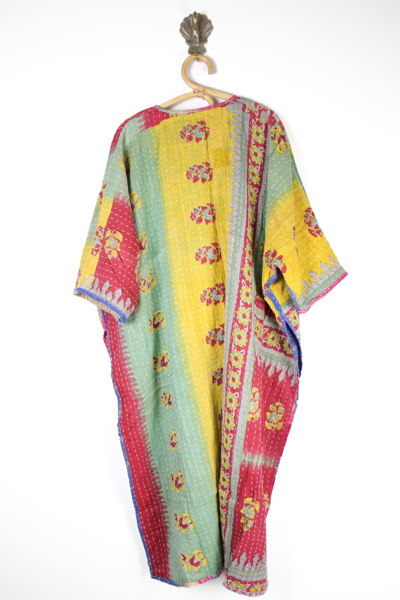 Kantha Ruana Long Sleeve (14581)