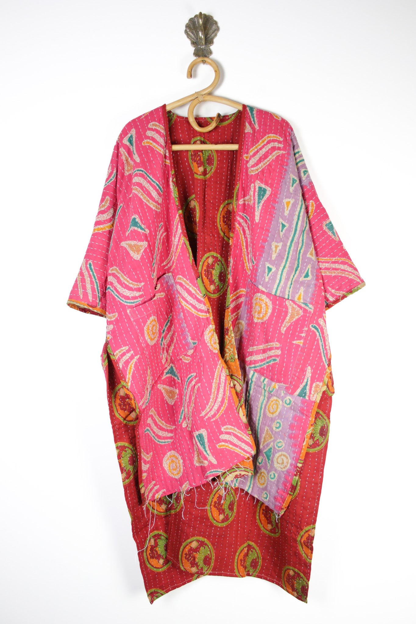 Kantha Ruana l/slv (14582)
