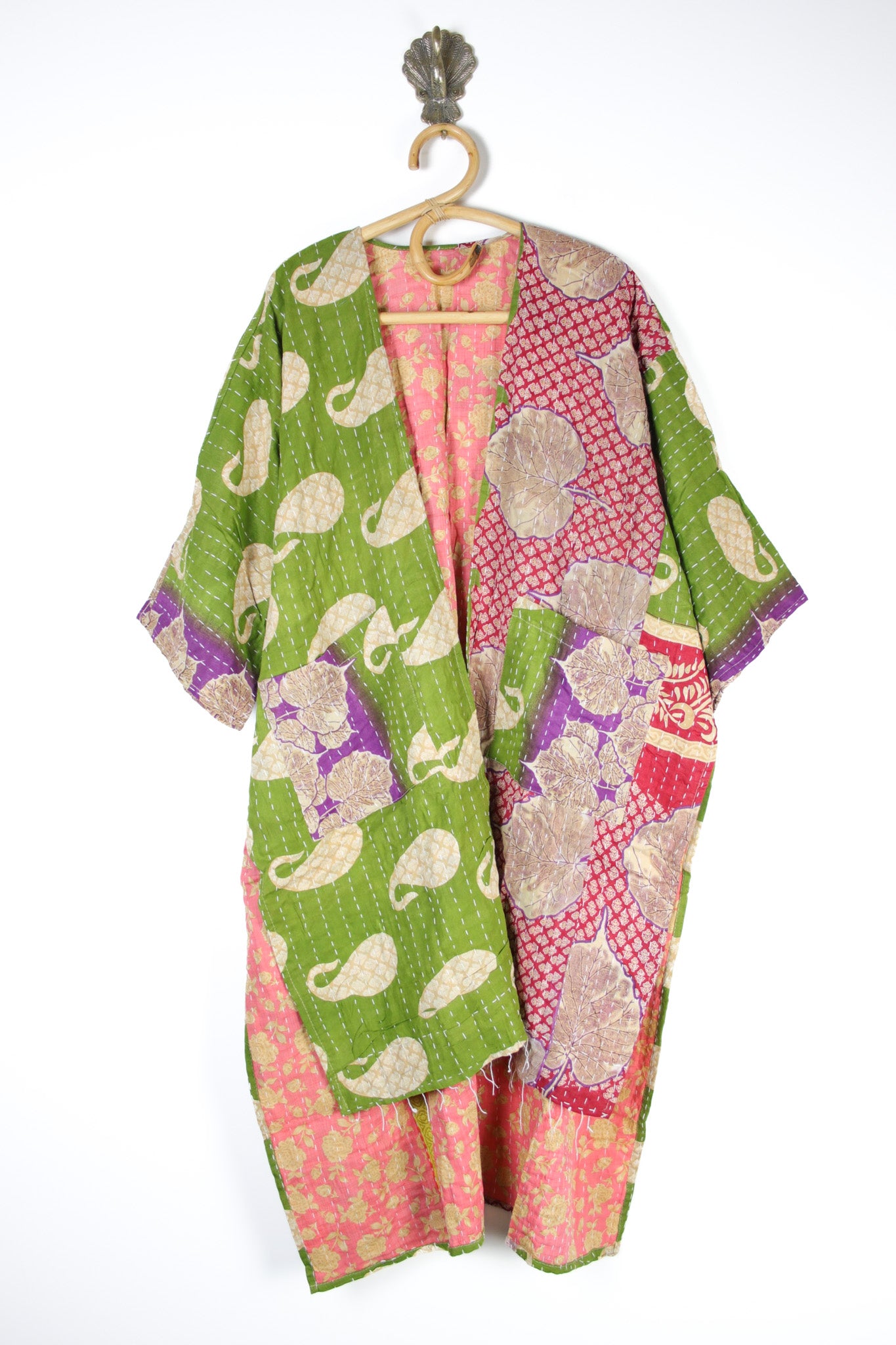 Kantha Ruana Long Sleeve (14583)