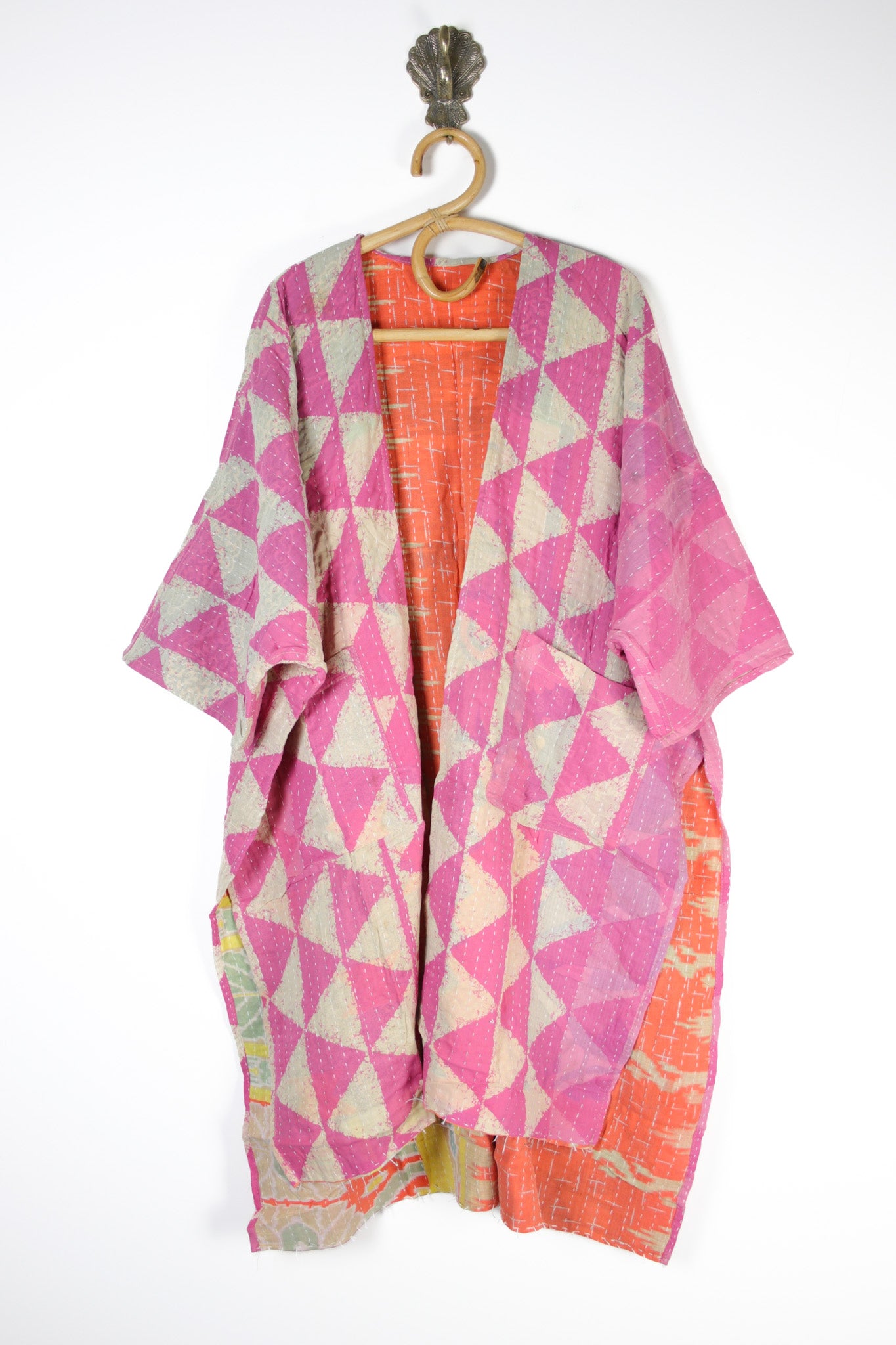 Kantha Ruana l/slv (12522)