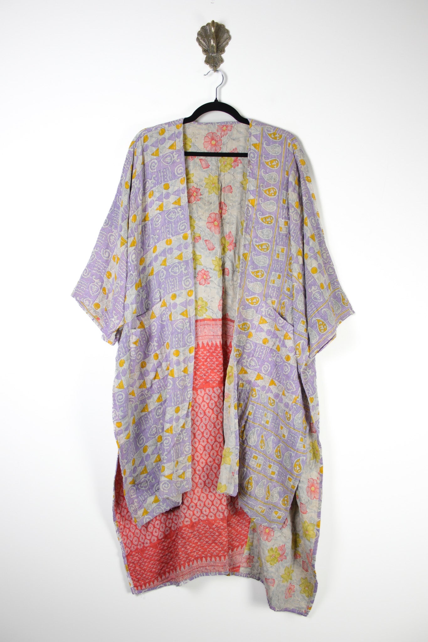 Kantha Ruana Long Sleeve (17548)