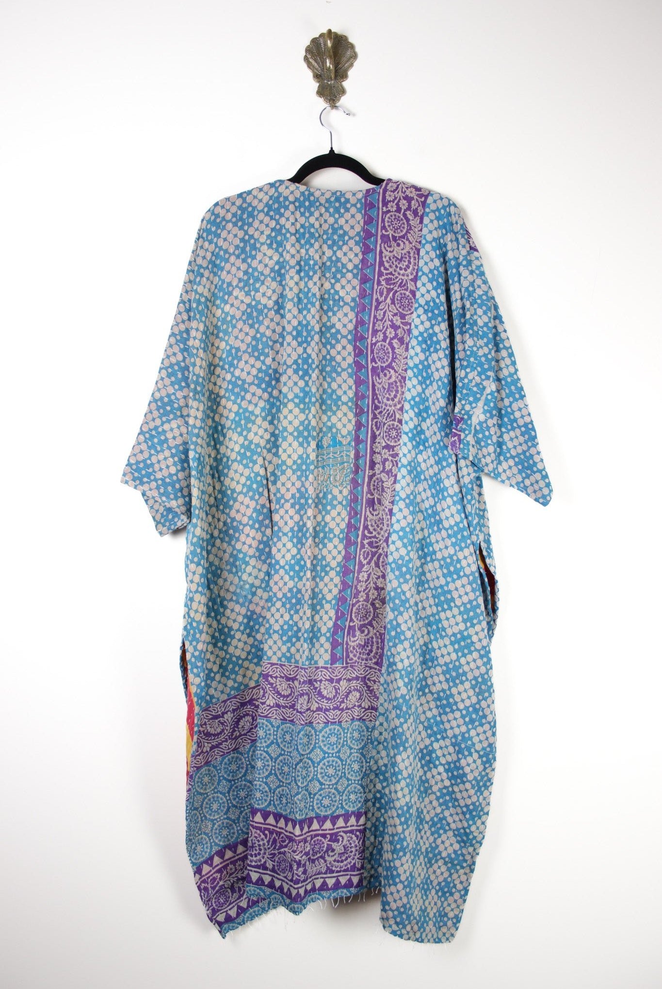 Kantha Ruana l/slv (17549) RuanaRenewVintage175492 Renew Bohemian Pty Ltd