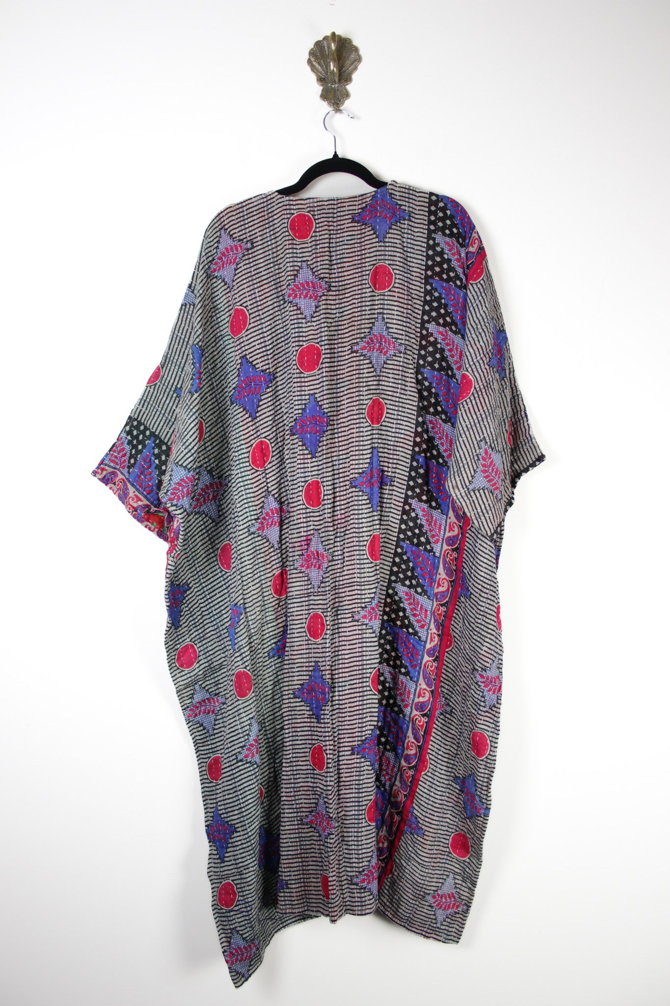 Kantha Ruana Long Sleeve (17551)
