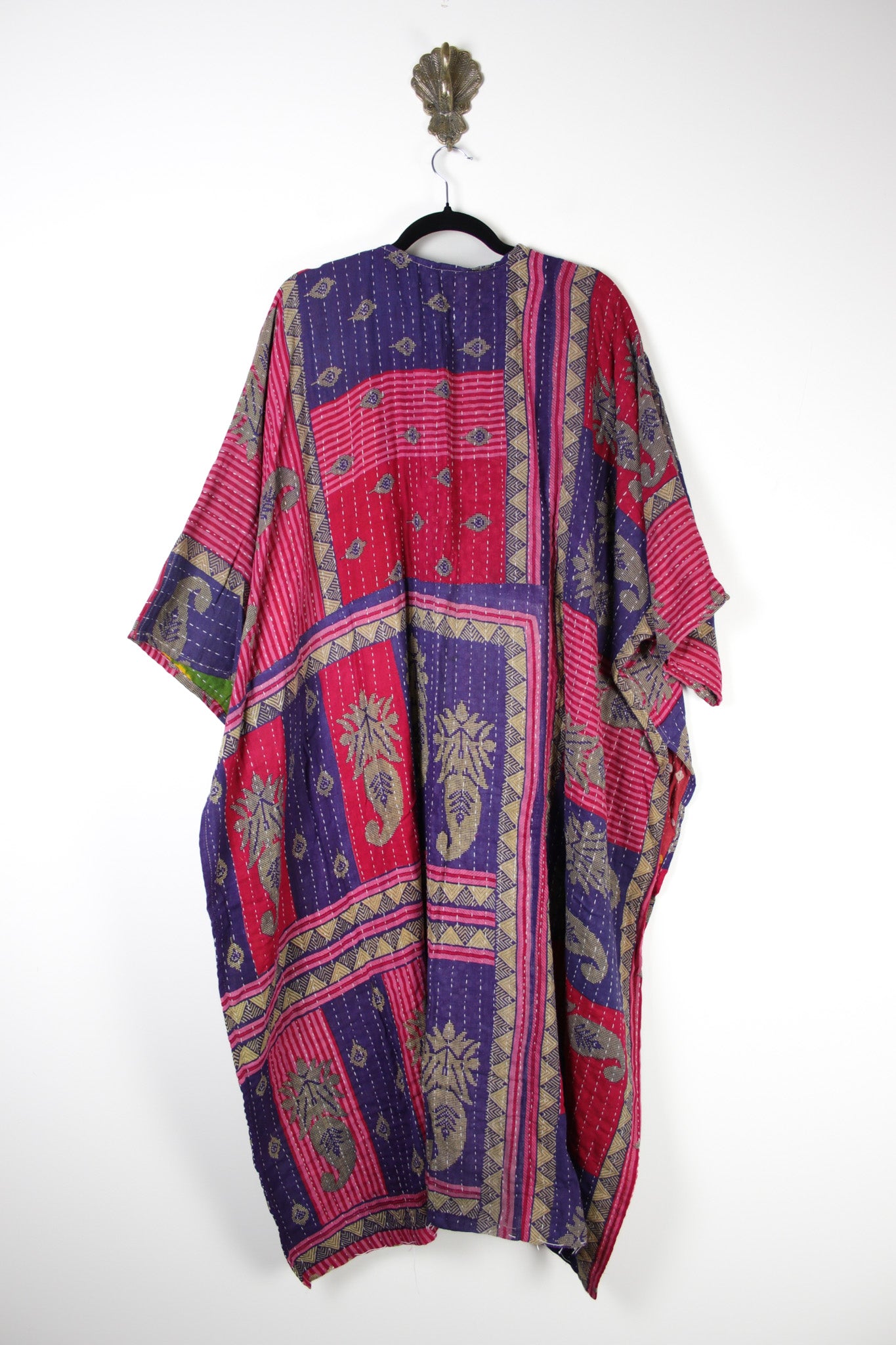 Kantha Ruana Long Sleeve (17556)