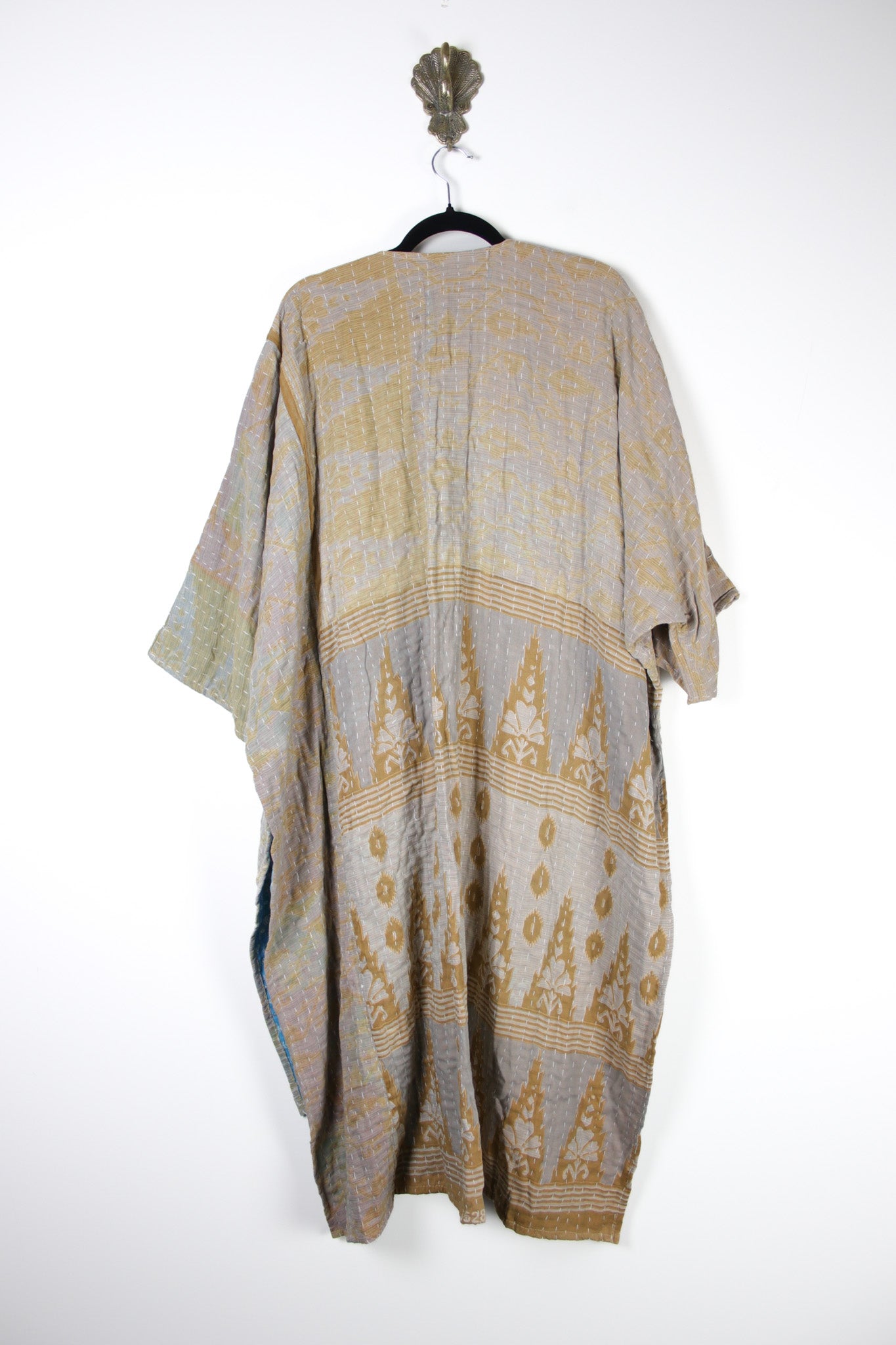 Kantha Ruana Long Sleeve (17557)