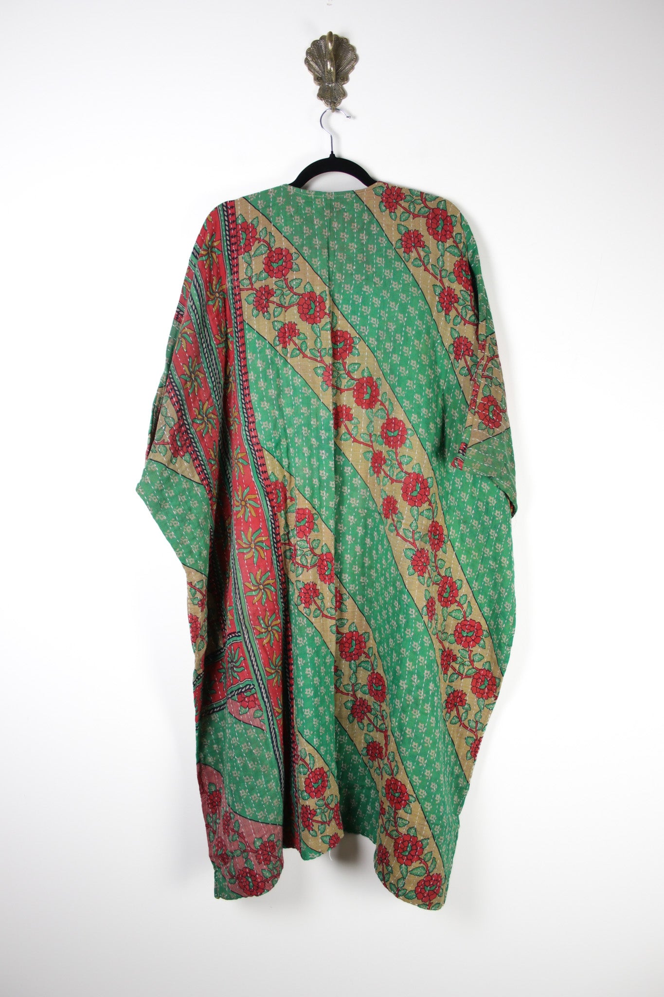 Kantha Ruana Long Sleeve (17559)