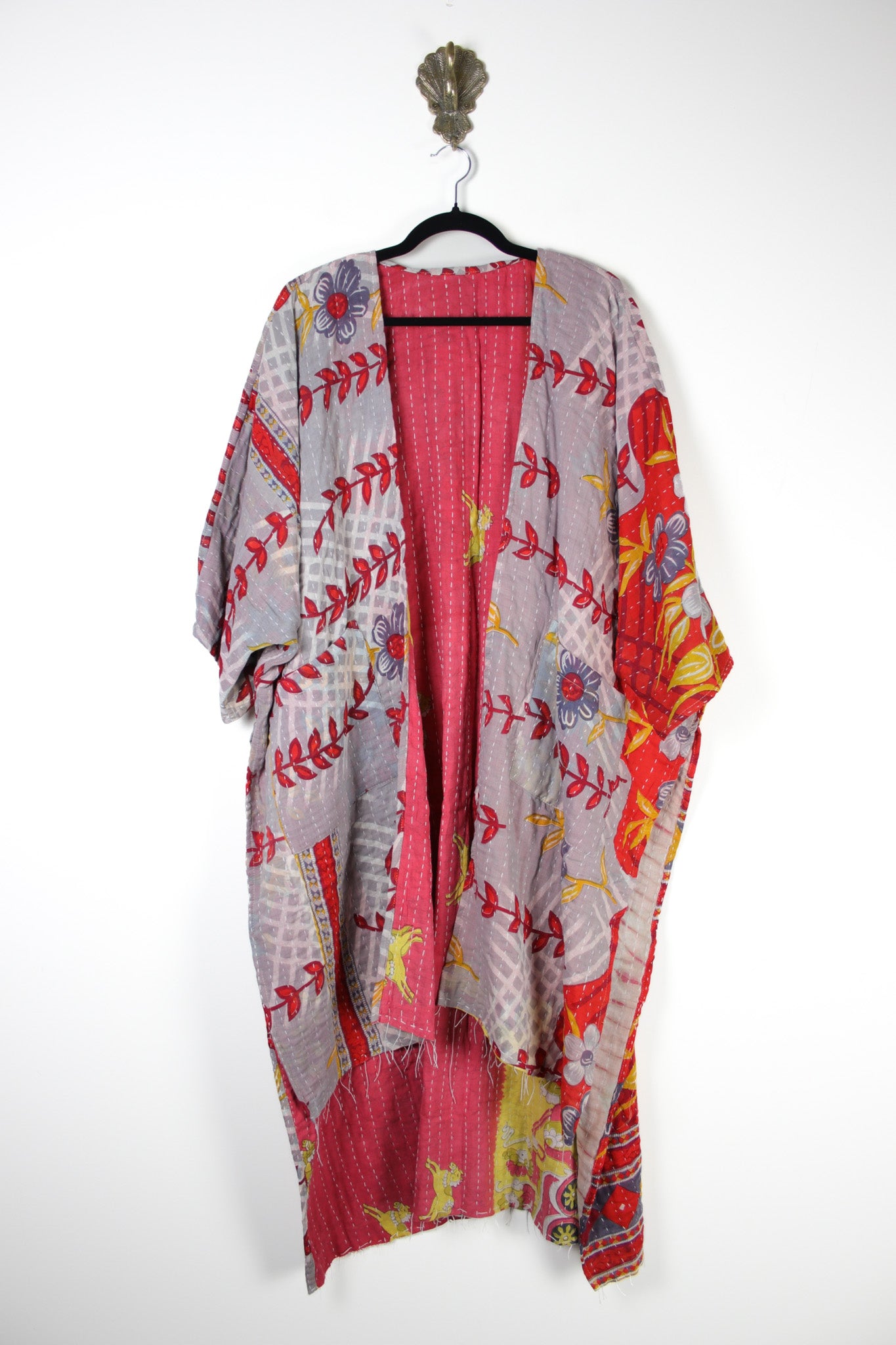 Kantha Ruana l/slv (17563)