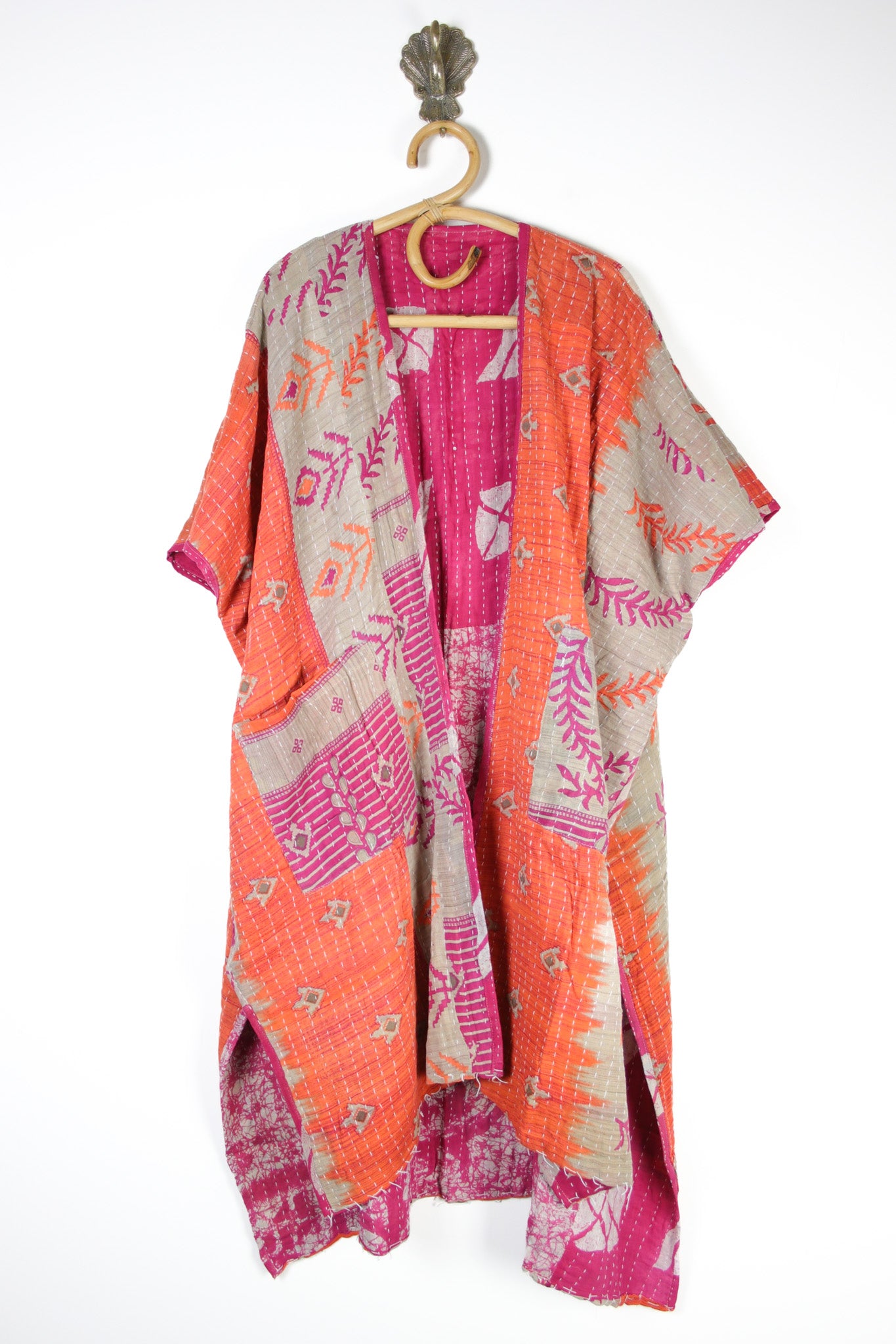 Kantha Ruana (14597) RuanaShortSleeveRenewVintage145973 Renew Vintage