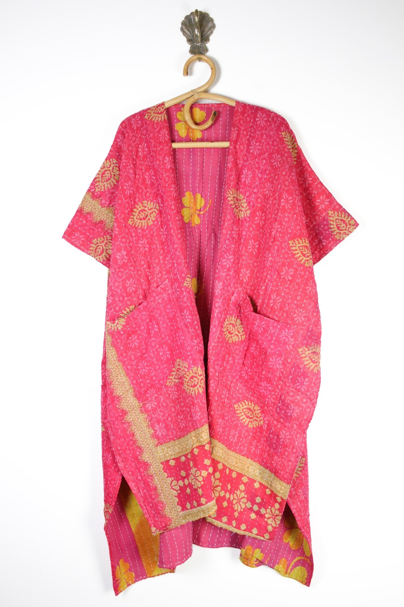 Kantha Ruana (14602) RuanaShortSleeveRenewVintage146021 Renew Bohemian Pty Ltd