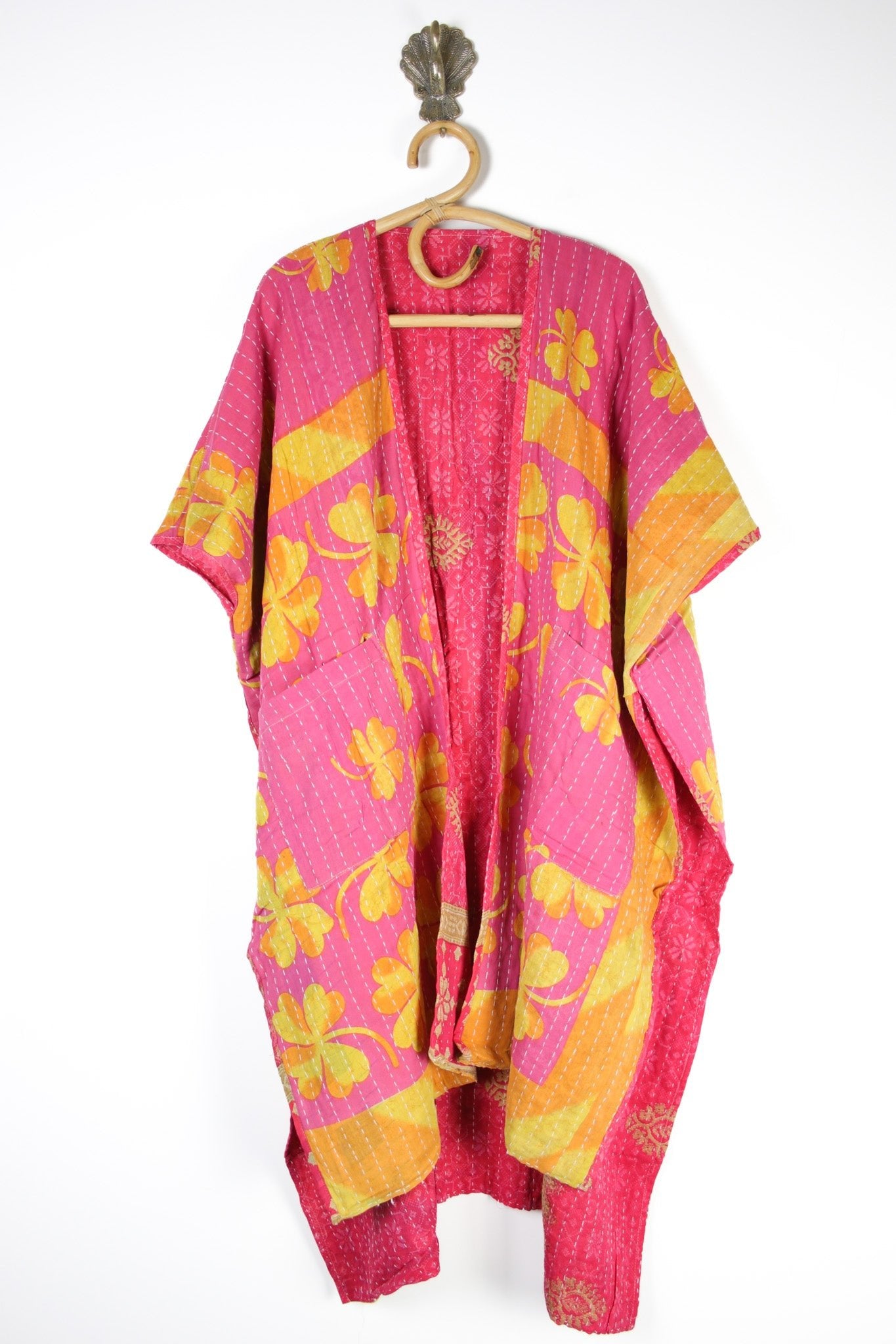 Kantha Ruana (14602) RuanaShortSleeveRenewVintage146023 Renew Bohemian Pty Ltd