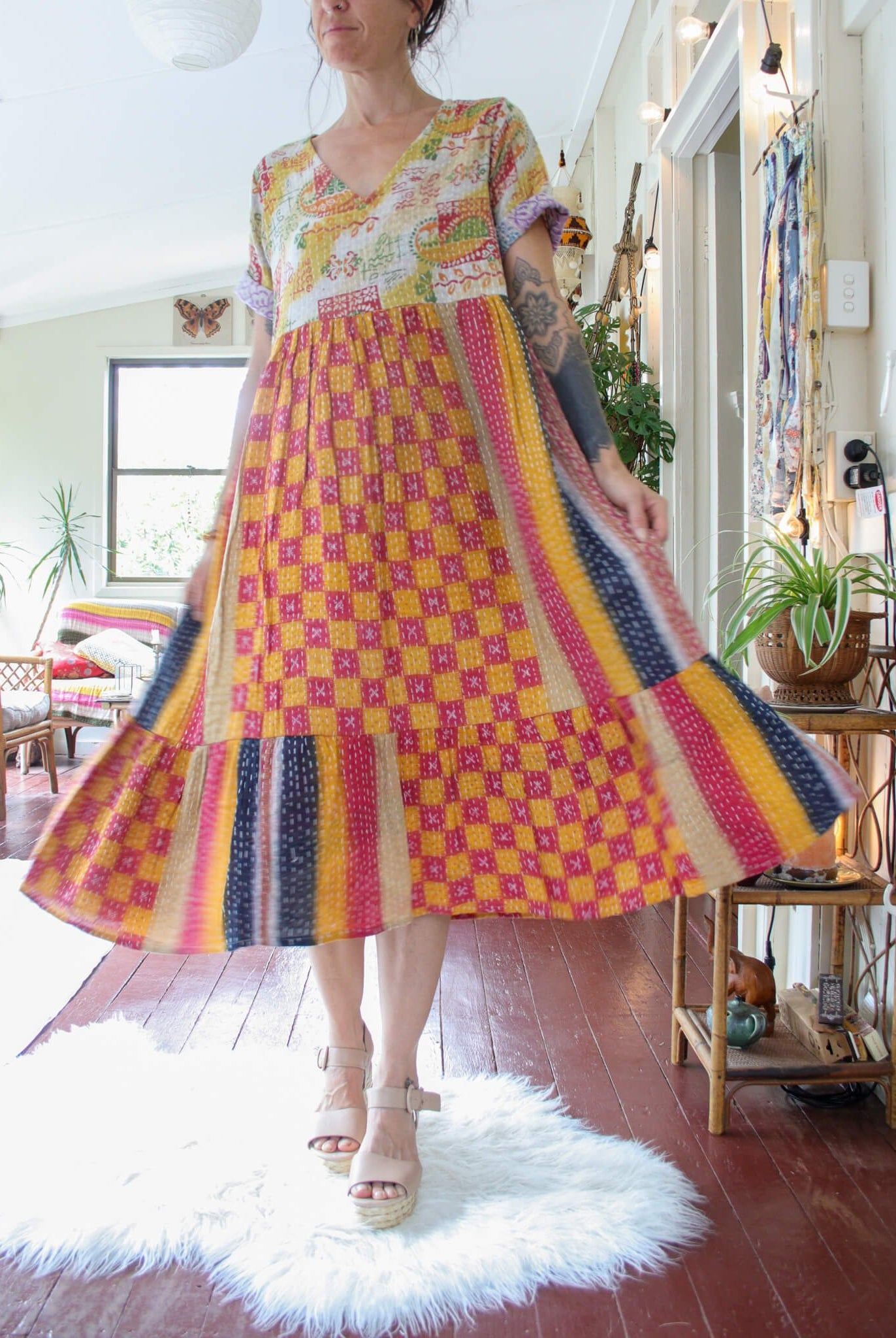 Wholesale Lot - Saheli Dress - 10qty SahelikanthadressRENEWVINTAGEa Renew Bohemian Pty Ltd