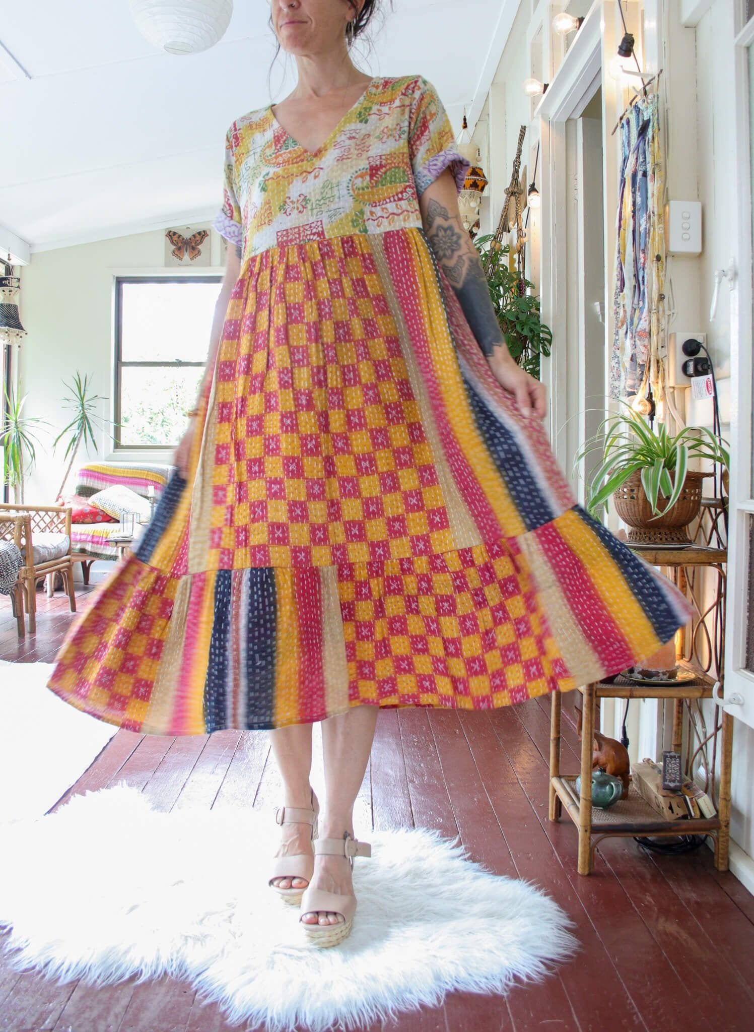 Wholesale Lot - Saheli Dress - 10qty SahelikanthadressRENEWVINTAGEa Renew Bohemian Pty Ltd