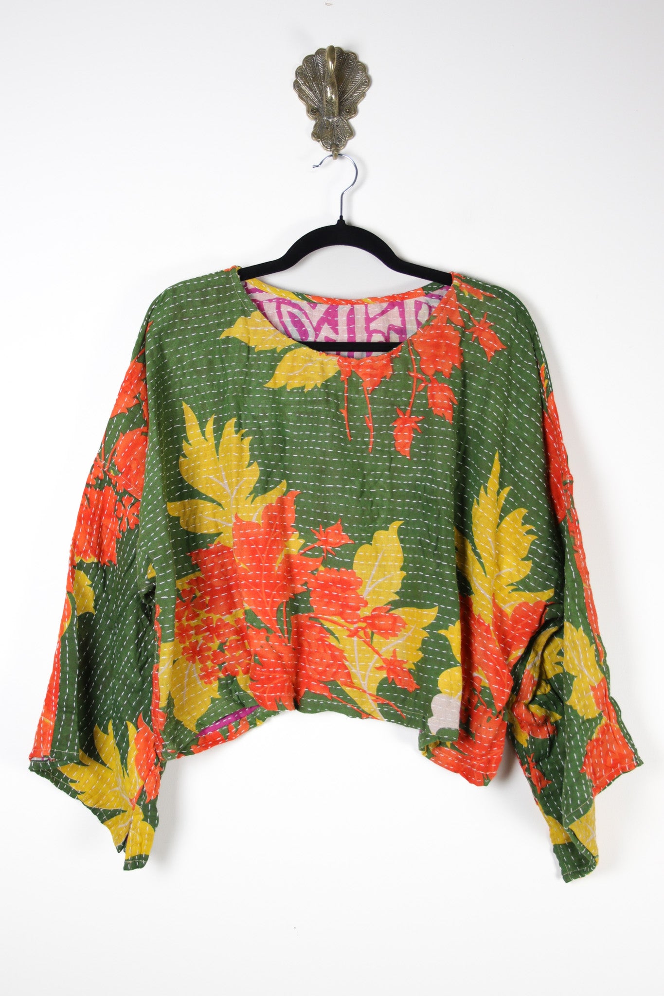 Saral Kantha Top (18057) SaralTopRenewVintage180571 Renew Bohemian Pty Ltd