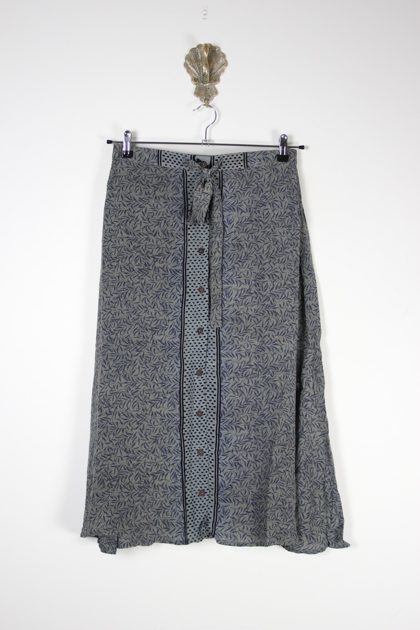 Sarita Silk Skirt L (6635) SaritaSkirtLRenewVintage66351 Renew Bohemian Pty Ltd