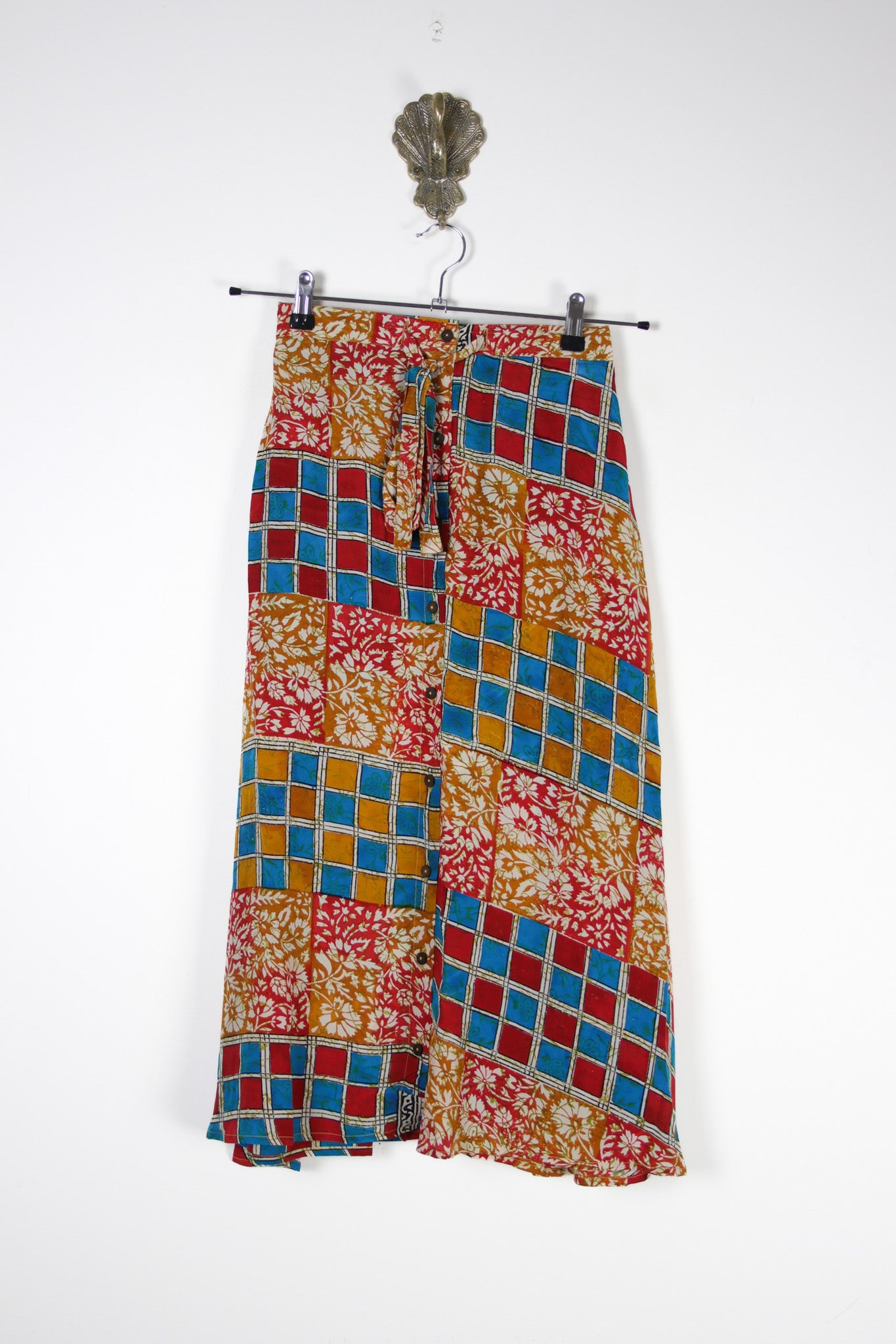 Sarita Silk Skirt S (6509) SaritaSkirtSRenewVintage65091 Renew Bohemian Pty Ltd