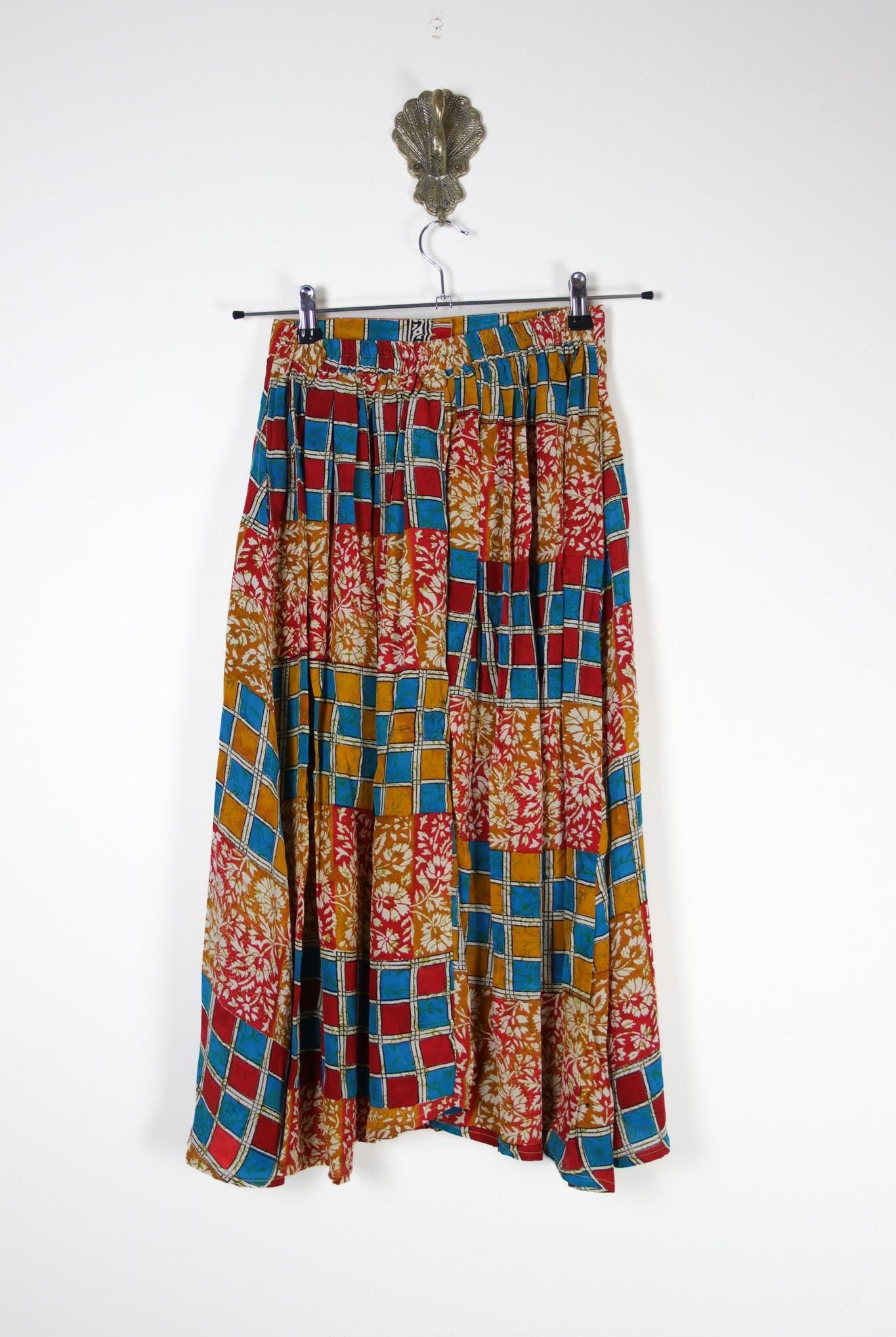 Sarita Silk Skirt S (6509) SaritaSkirtSRenewVintage65092 Renew Bohemian Pty Ltd