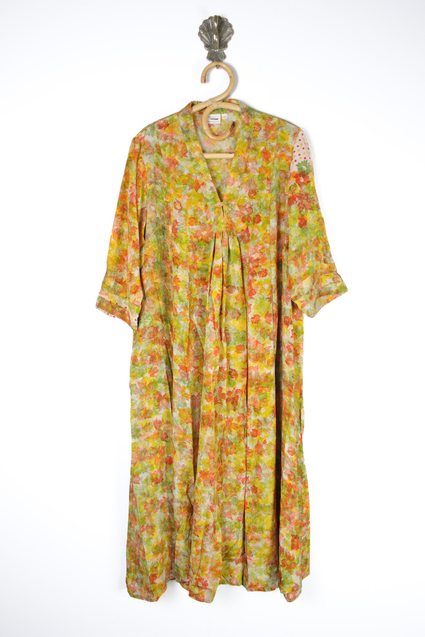 Selene Silk Dress 2XL (11495) SeleneDress2XLRenewVintage114951 Renew Bohemian Pty Ltd