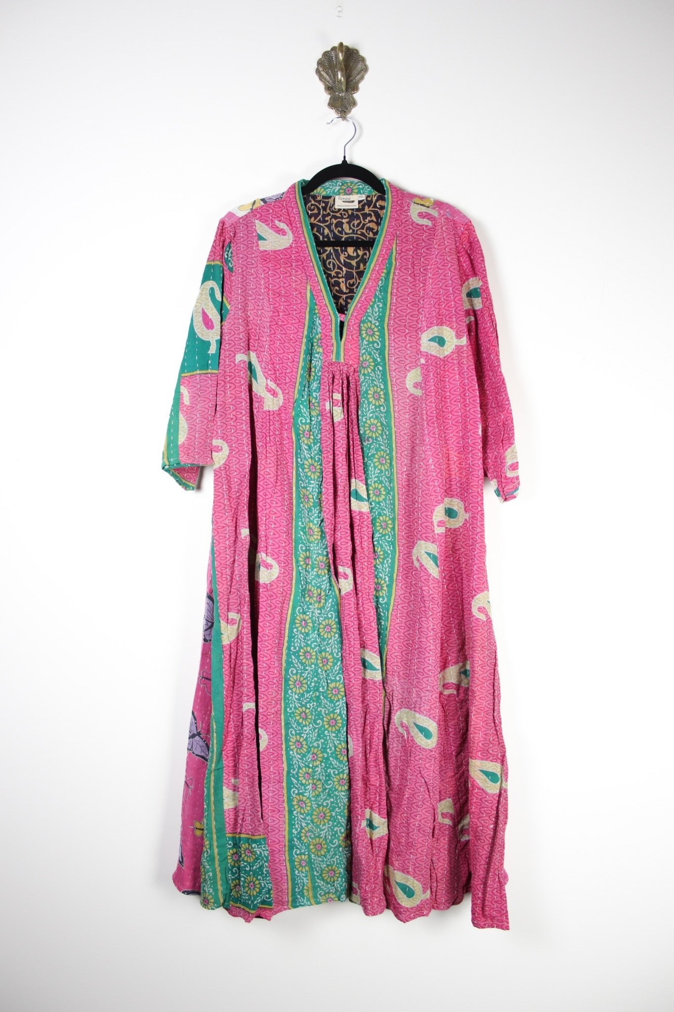 Selene Kantha Dress 3XL (18422) SeleneDress3XLRenewBohemian184221 Renew Bohemian Pty Ltd