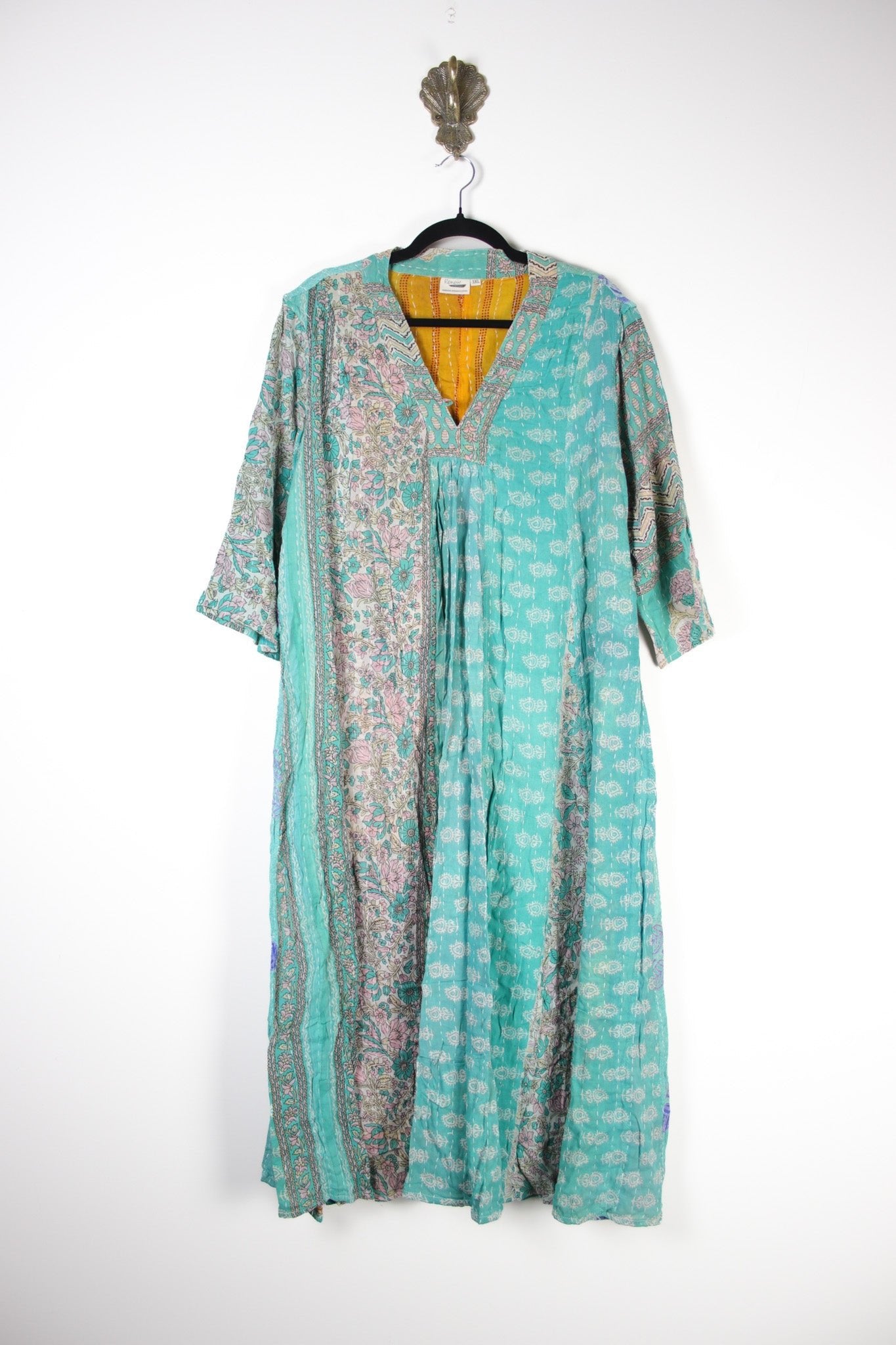 Selene Kantha Dress 3XL (18423) SeleneDress3XLRenewBohemian184231 Renew Bohemian Pty Ltd