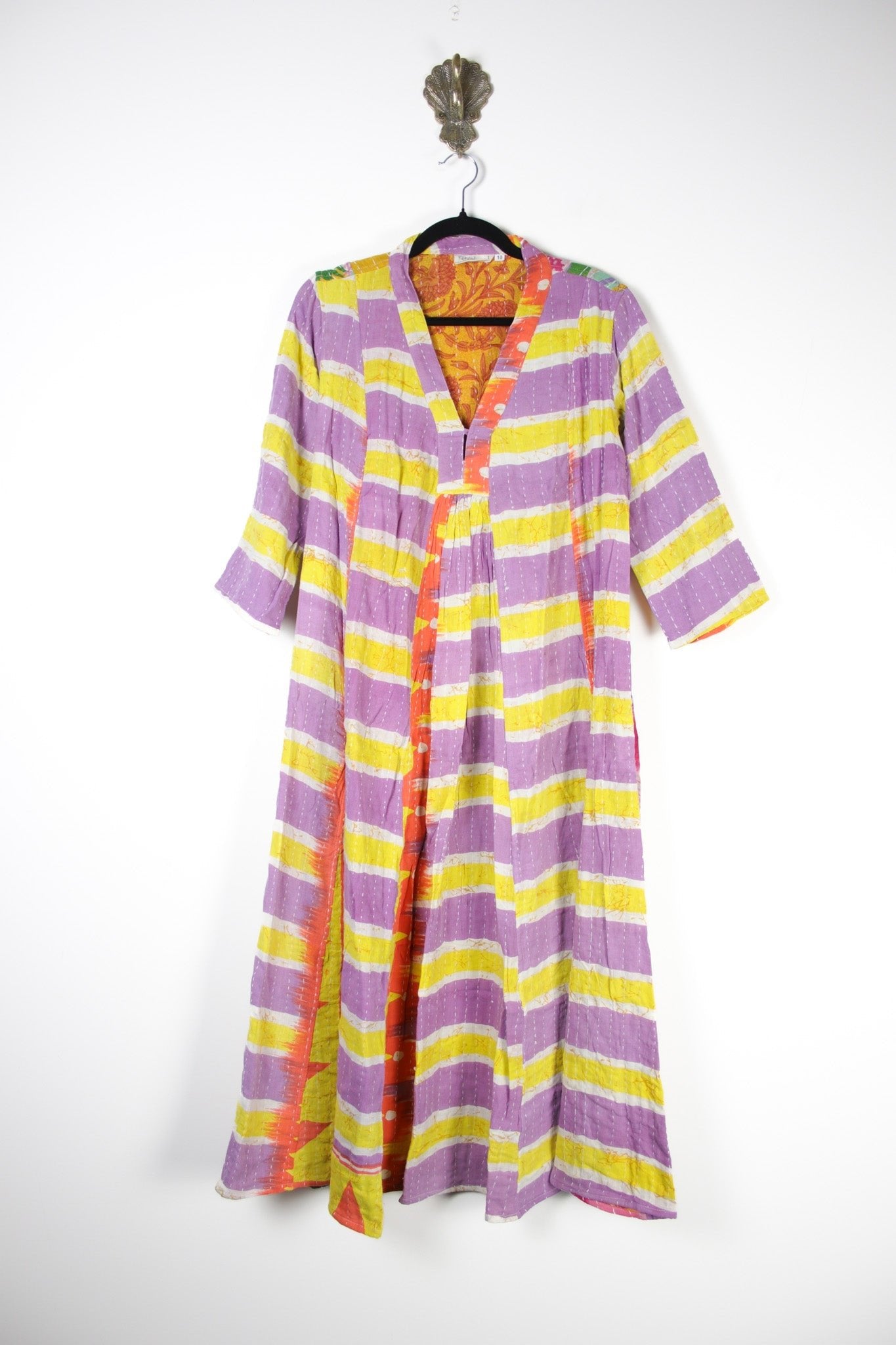 Selene Kantha Dress L (18444) SeleneDressLRenewBohemian184441 Renew Bohemian Pty Ltd