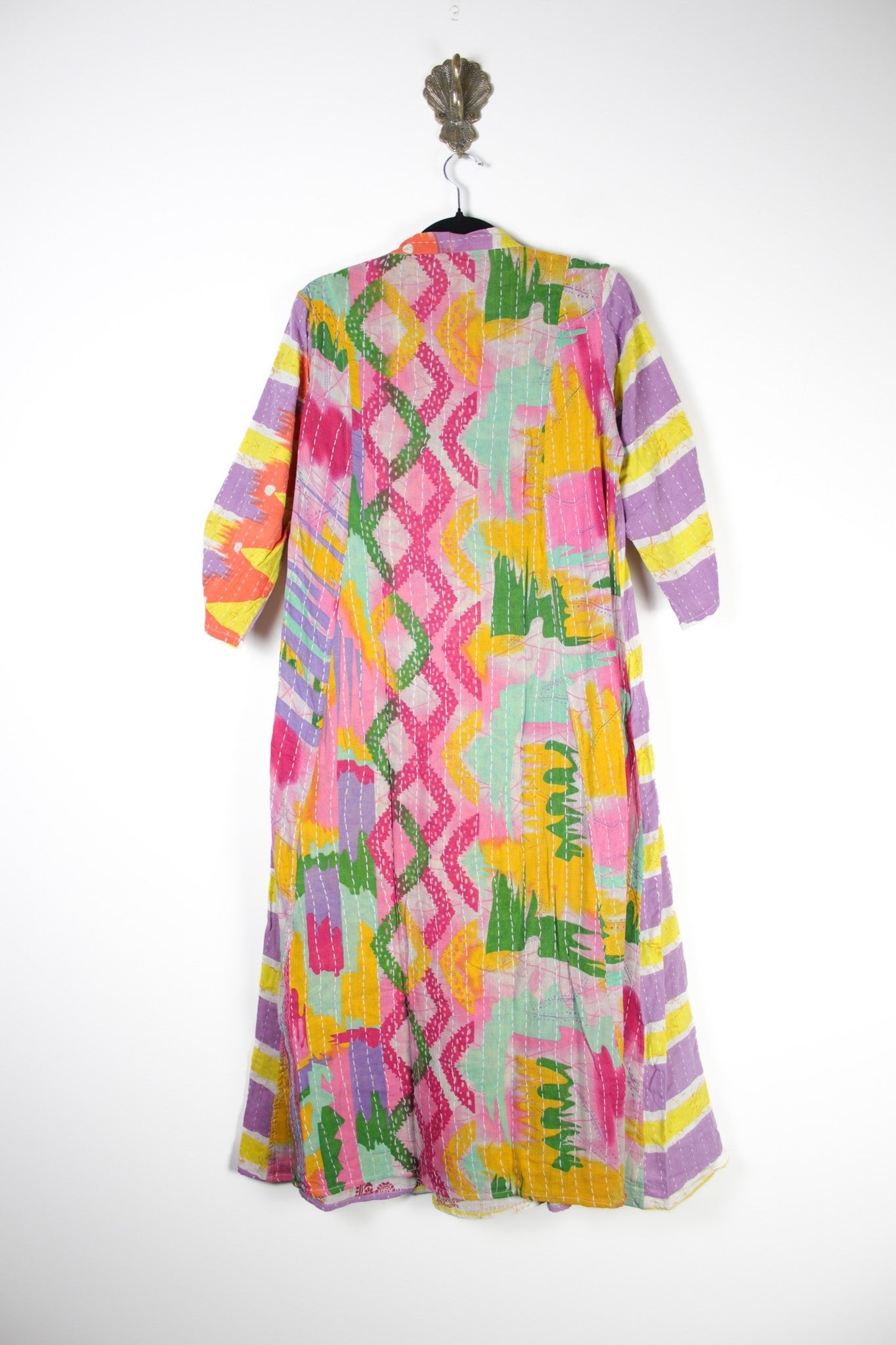 Selene Kantha Dress L (18444) SeleneDressLRenewBohemian184442 Renew Bohemian Pty Ltd