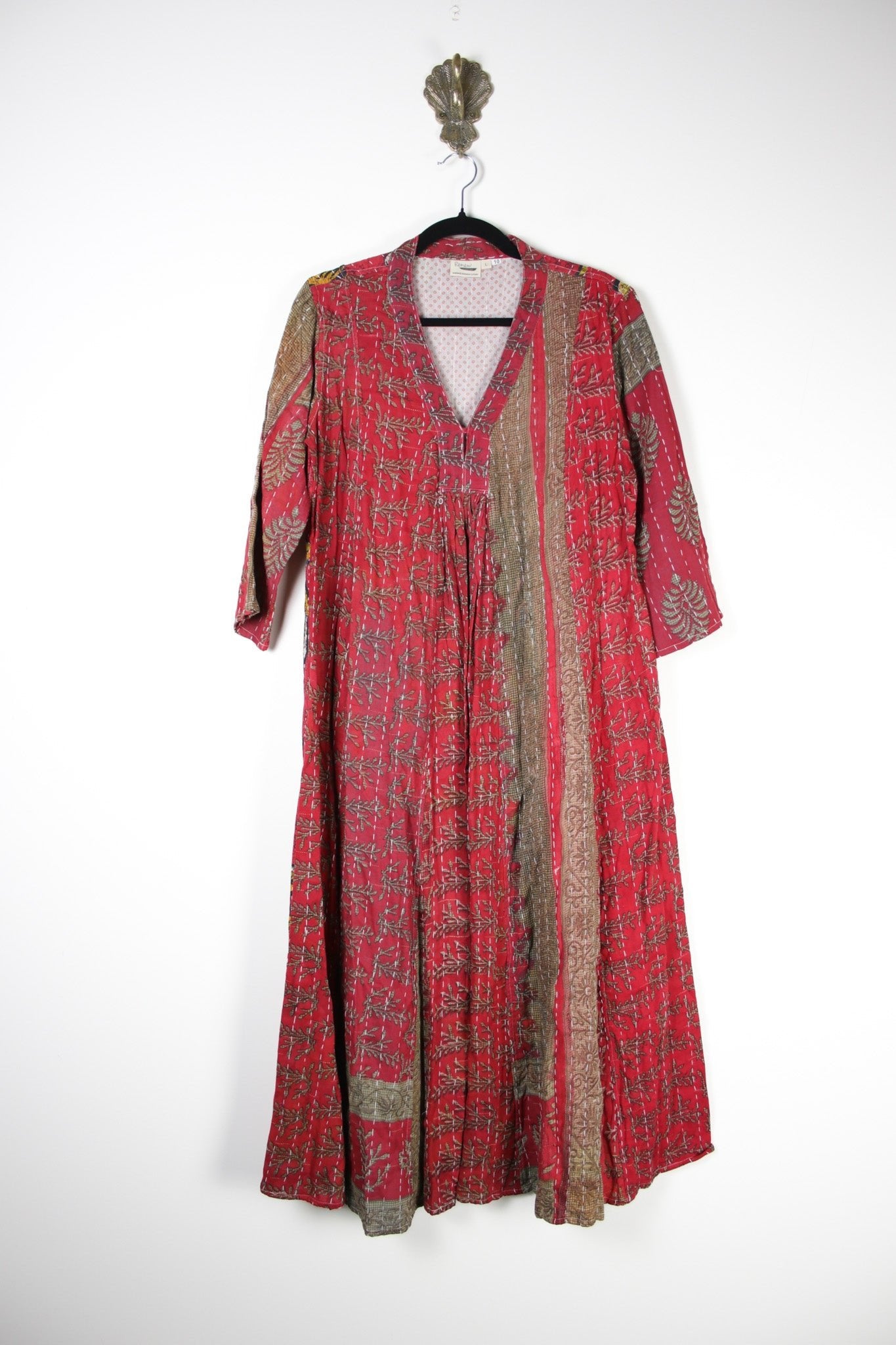 Selene Kantha Dress L (18446) SeleneDressLRenewBohemian184461 Renew Bohemian Pty Ltd