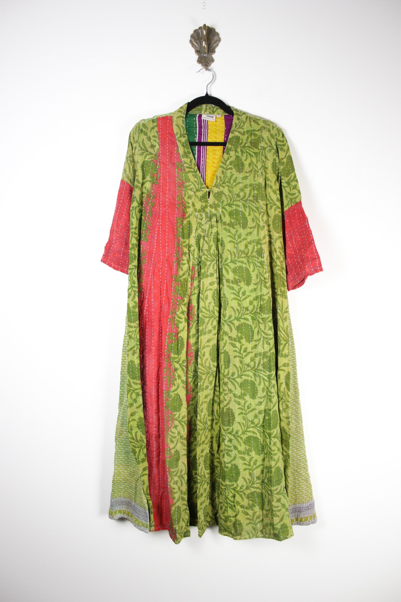 Selene Kantha Dress L (18448) SeleneDressLRenewBohemian184481 Renew Bohemian Pty Ltd