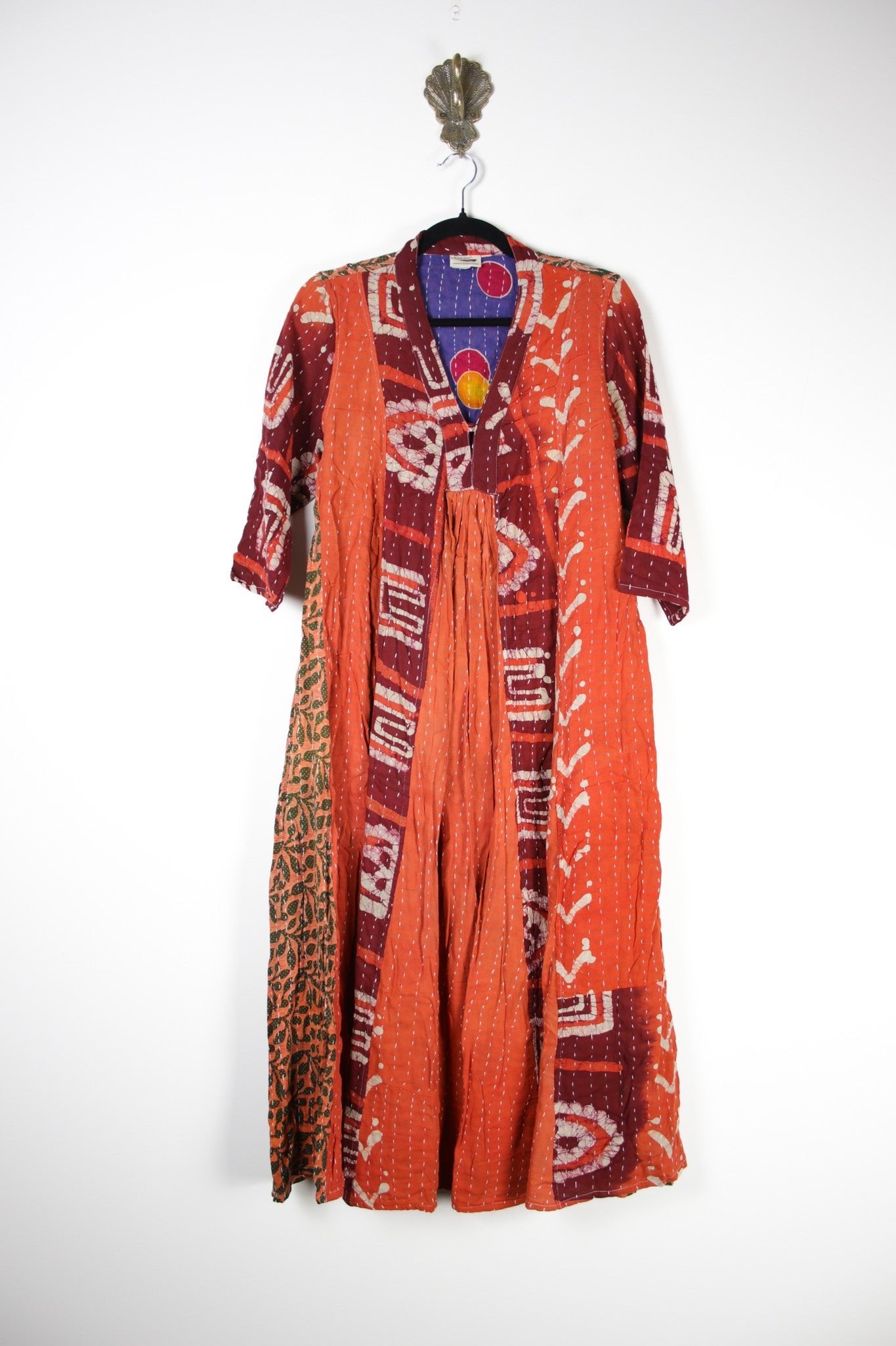 Selene Kantha Dress M (18449) SeleneDressMRenewBohemian184491 Renew Bohemian Pty Ltd