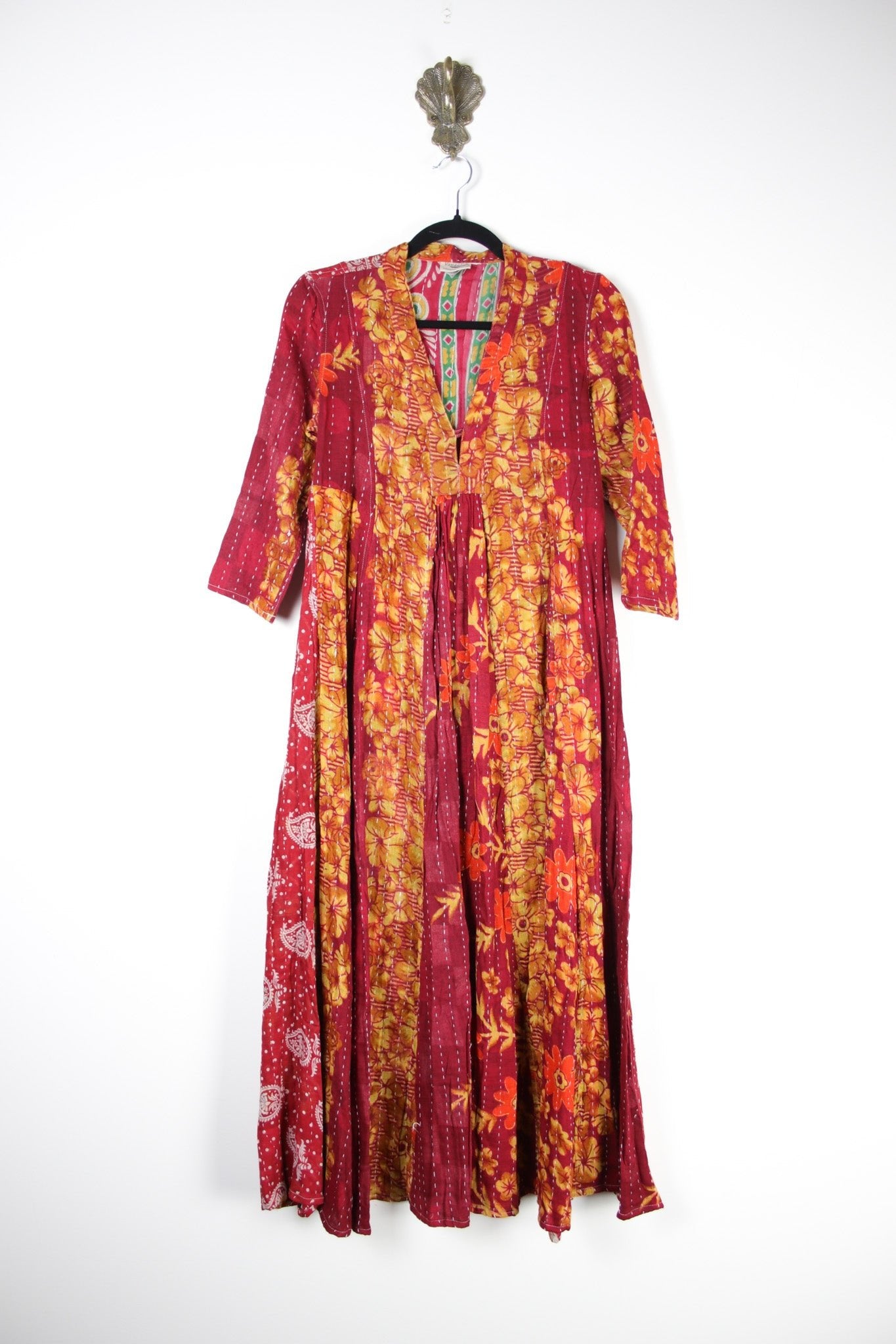 Selene Kantha Dress XS (18453) SeleneDressXSRenewBohemian184531 Renew Bohemian Pty Ltd