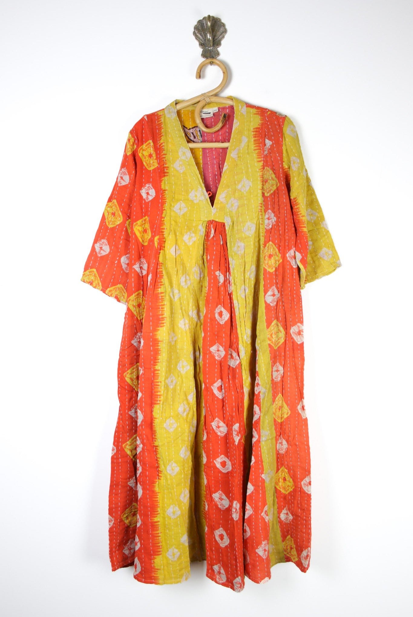 Selene Kantha Dress 2XL (14847) SeleneKanthaDress2XLRenewVintage148471 Renew Bohemian Pty Ltd