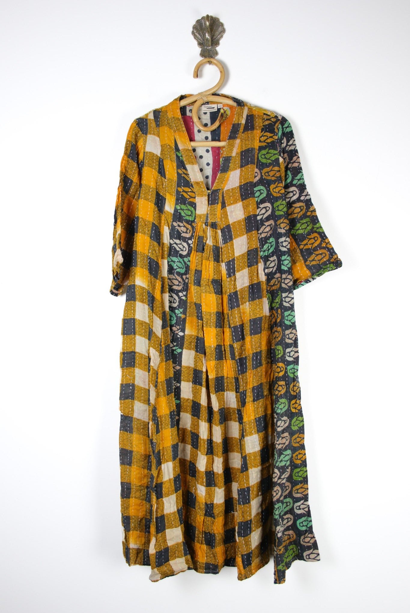 Selene Kantha Dress 2XL (14853) SeleneKanthaDress2XLRenewVintage148531 Renew Bohemian Pty Ltd
