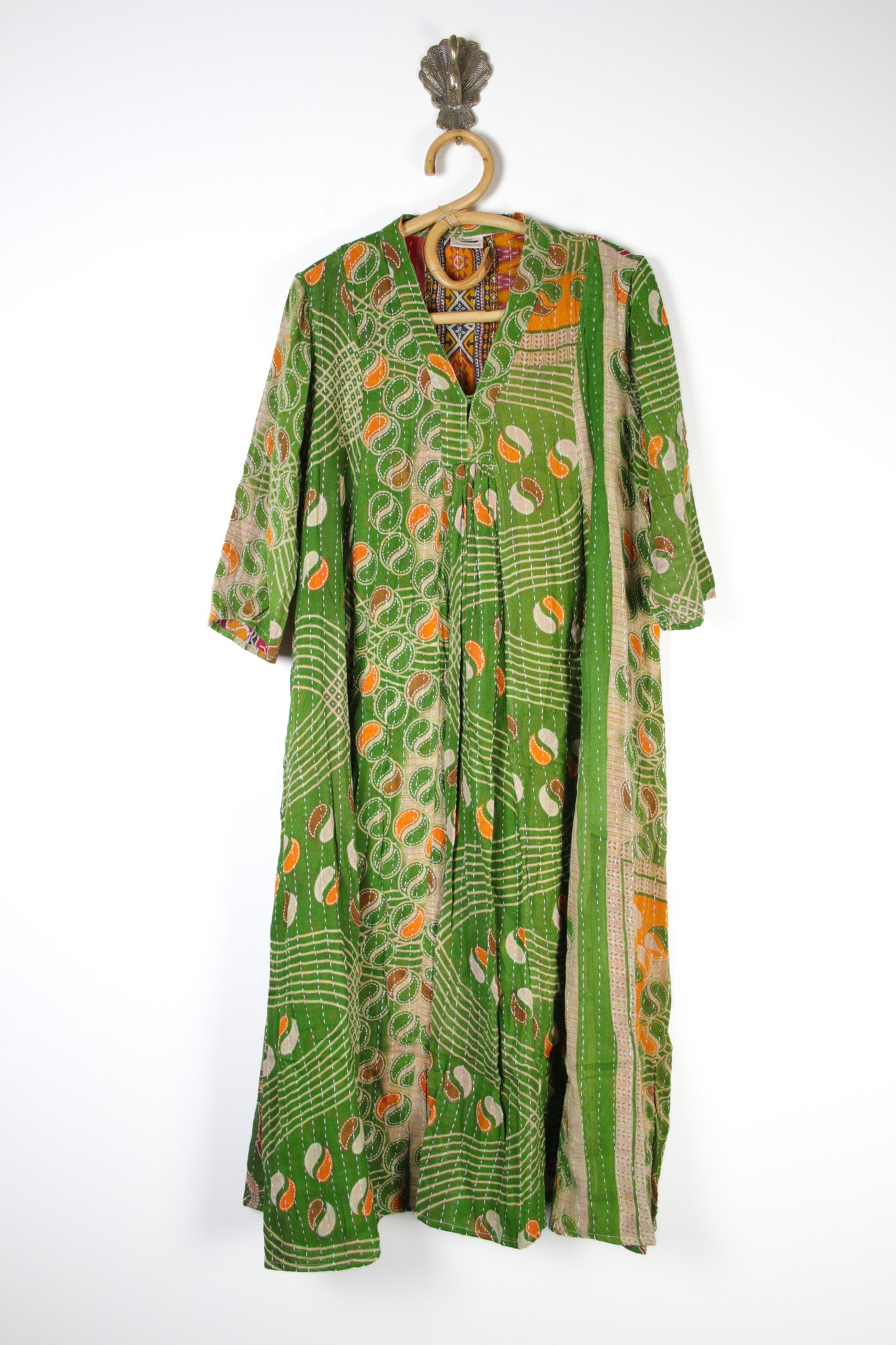 Selene Kantha Dress 3XL (14876) SeleneKanthaDress3XLRenewVintage148761 Renew Bohemian Pty Ltd