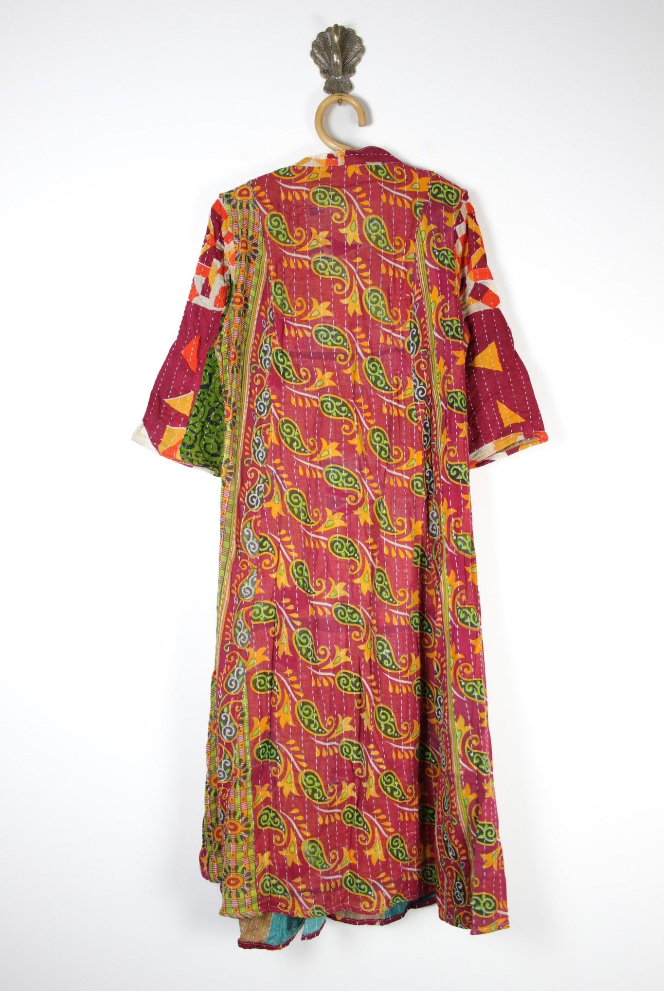 Selene Kantha Dress L (14819) SeleneKanthaDressLRenewVintage148192 Renew Bohemian Pty Ltd