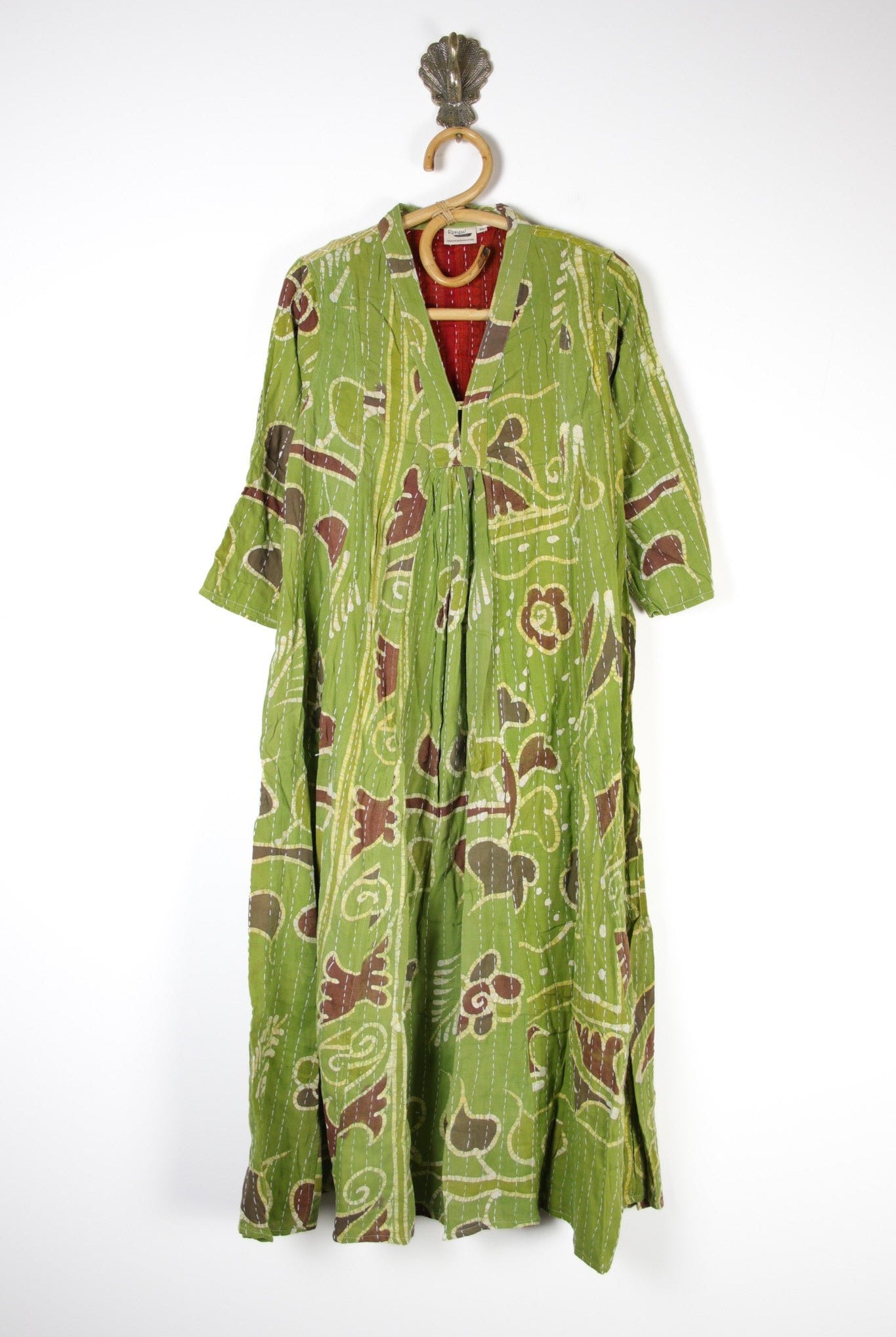 Selene Kantha Dress L (14839) SeleneKanthaDressLRenewVintage148391 Renew Bohemian Pty Ltd