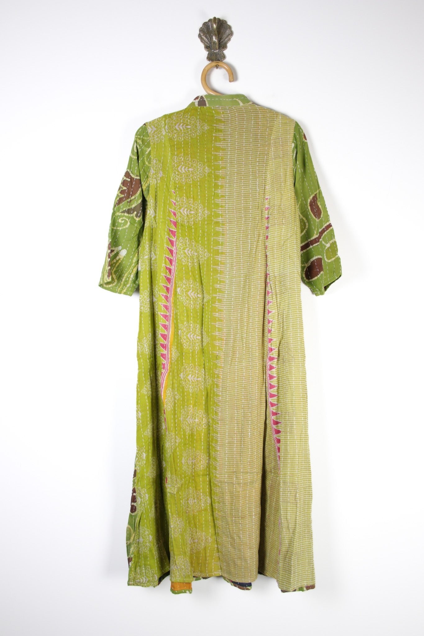 Selene Kantha Dress L (14839) SeleneKanthaDressLRenewVintage148392 Renew Bohemian Pty Ltd