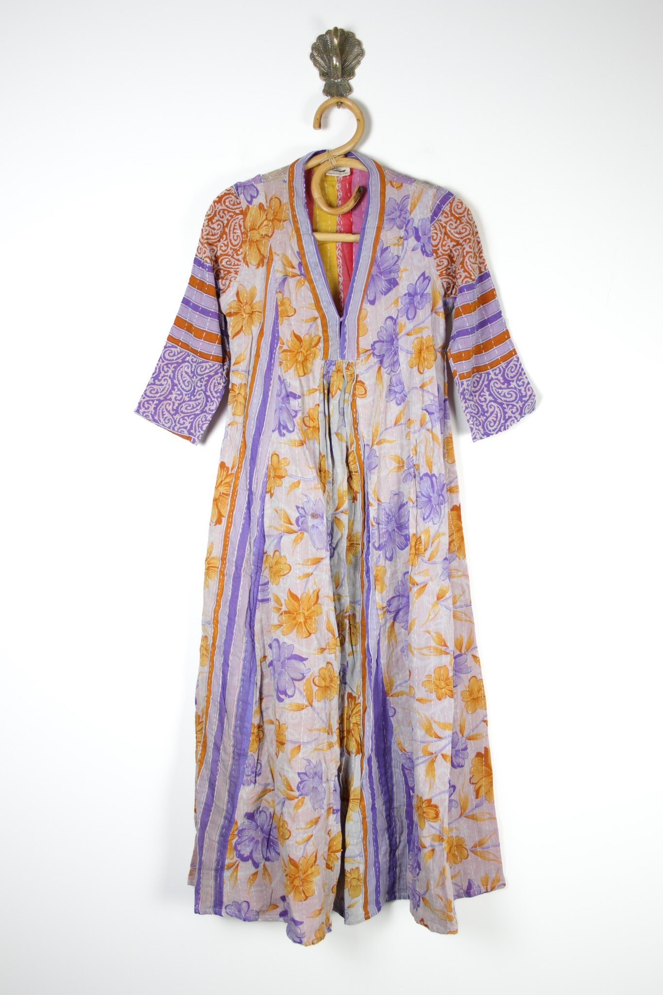 Selene Kantha Dress XS (14782) SeleneKanthaDressXSRenewVintage147821 Renew Bohemian Pty Ltd