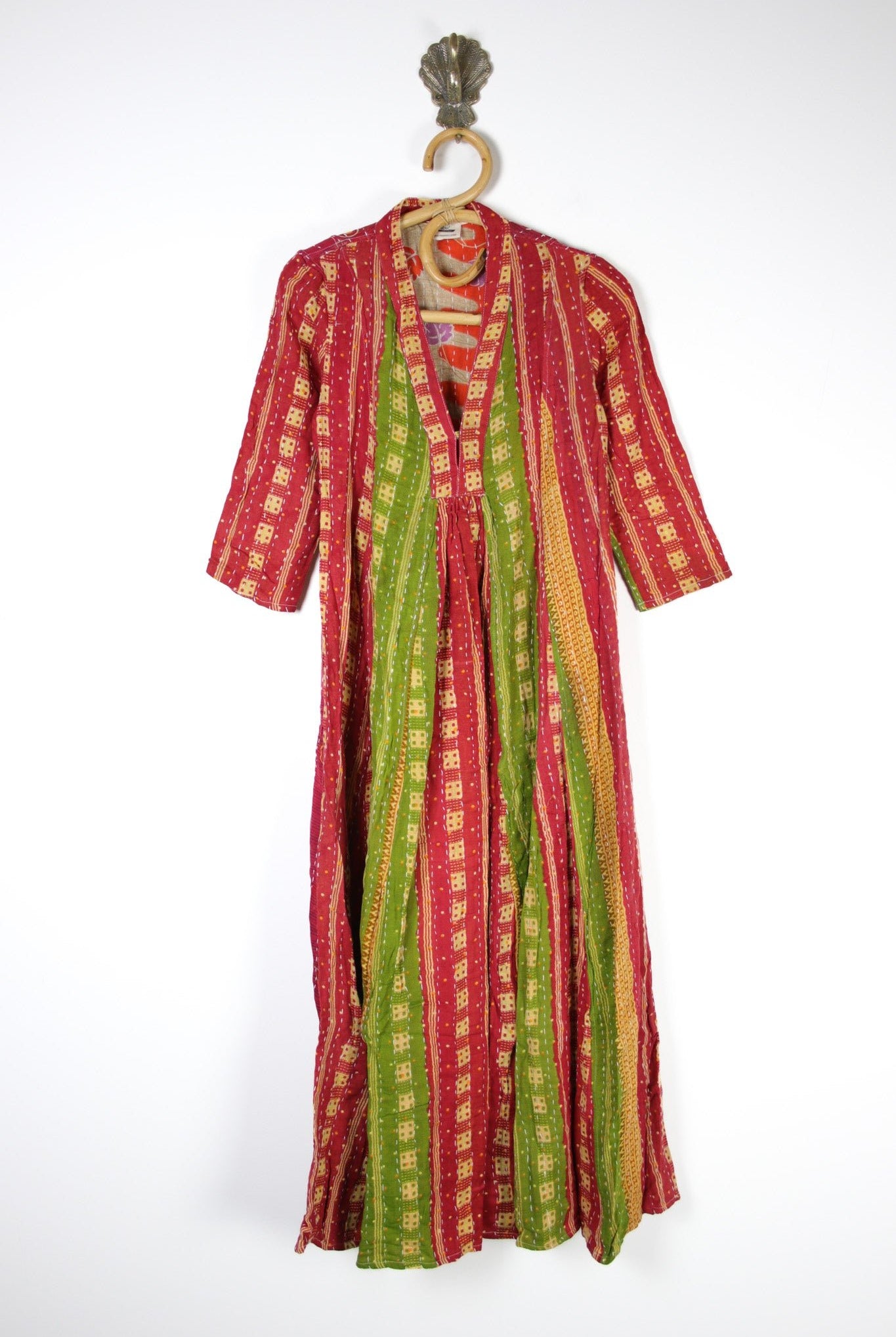 Selene Kantha Dress XS (14786) SeleneKanthaDressXSRenewVintage147862 Renew Bohemian Pty Ltd