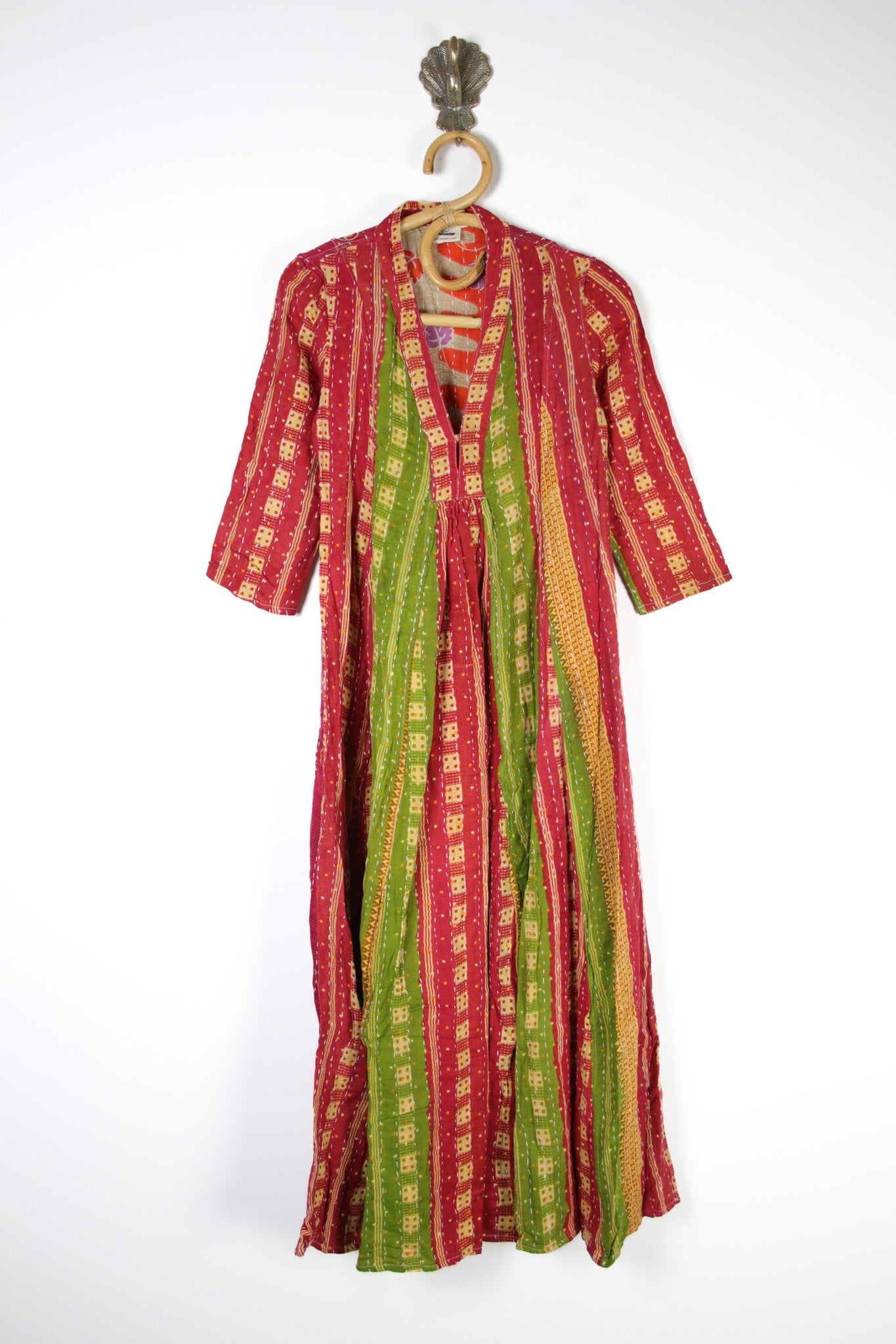 Selene Kantha Dress XS (14786) SeleneKanthaDressXSRenewVintage147862 Renew Bohemian Pty Ltd