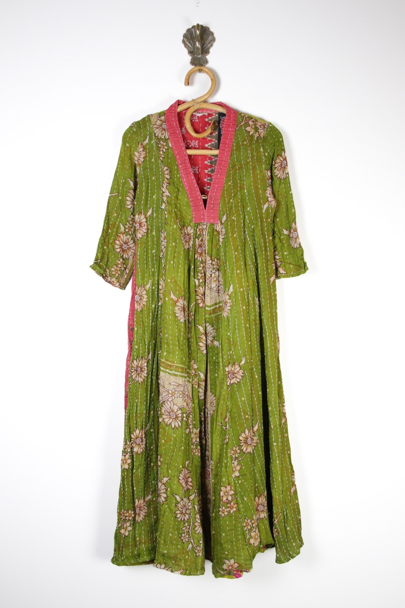 Selene Kantha Dress XS (15082) SeleneXSRenewVintage150821 Renew Bohemian Pty Ltd