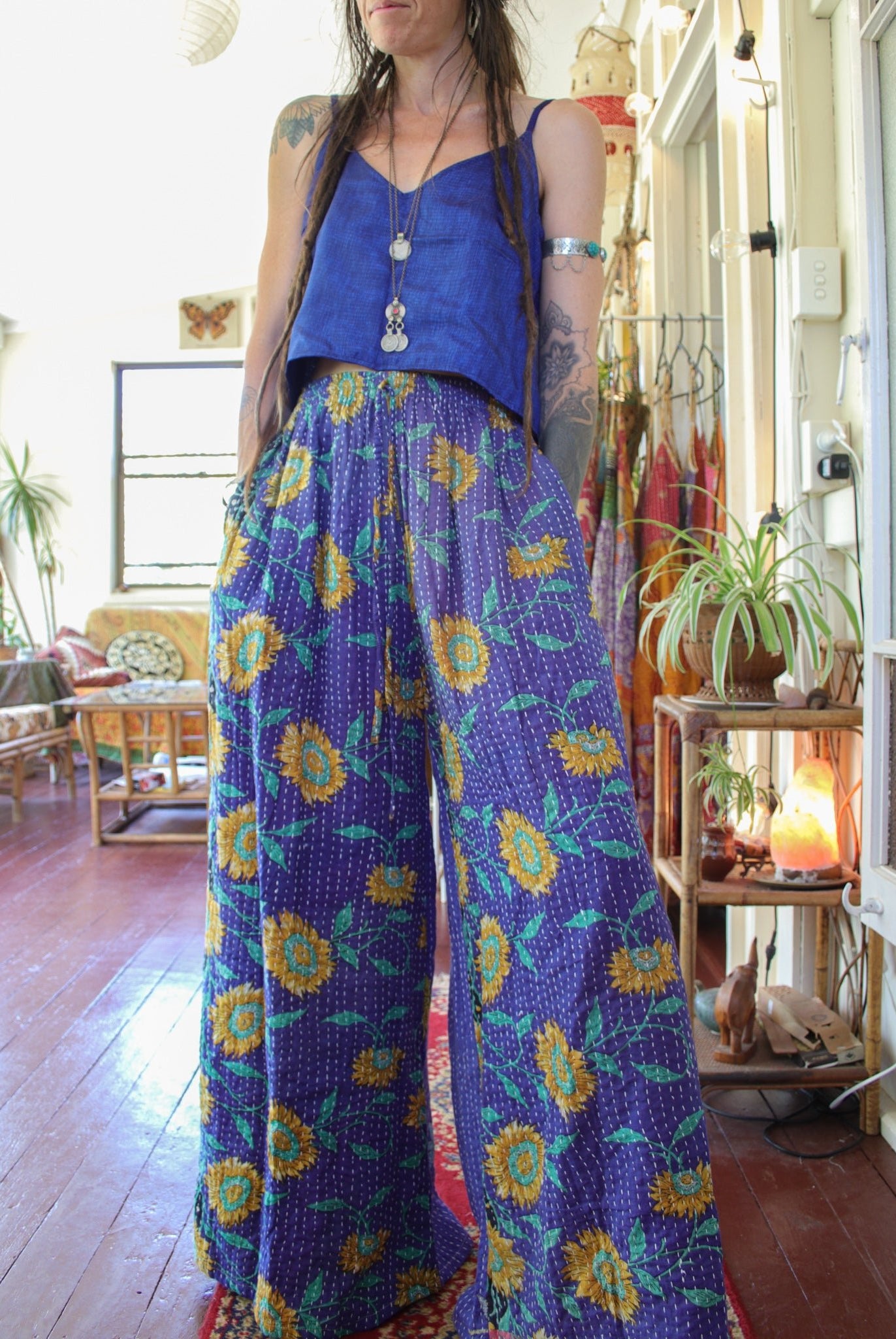 Wholesale Lot - Kantha Cami Tops - 12qty SilkCamiPalazzos1 Renew Bohemian Pty Ltd