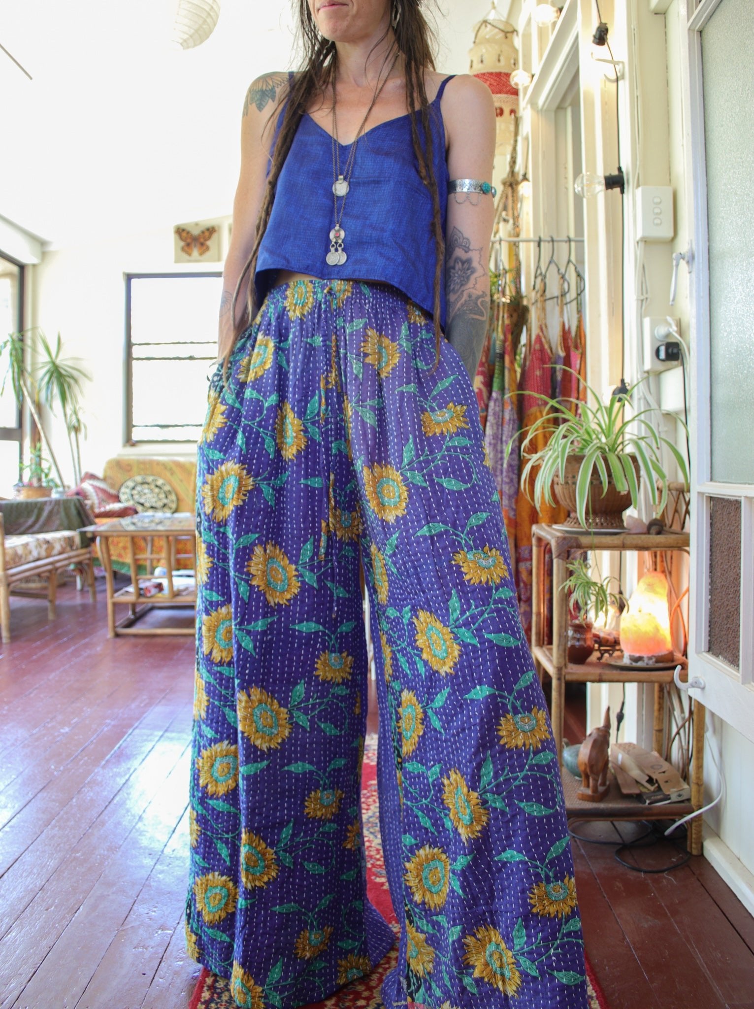 Wholesale Lot - Kantha Cami Tops - 12qty SilkCamiPalazzos1 Renew Bohemian Pty Ltd