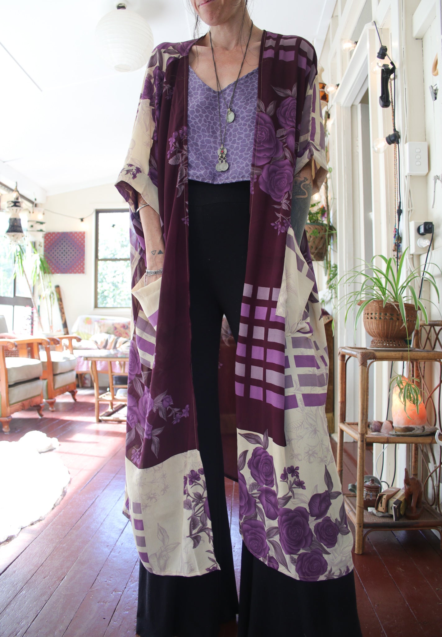 Wholesale Lot - Silk Flow Robe - 10qty SilkFlowRobeRenewVintage3190_338921ba-27d1-4d11-9224-267ecdf956d9 Renew Vintage