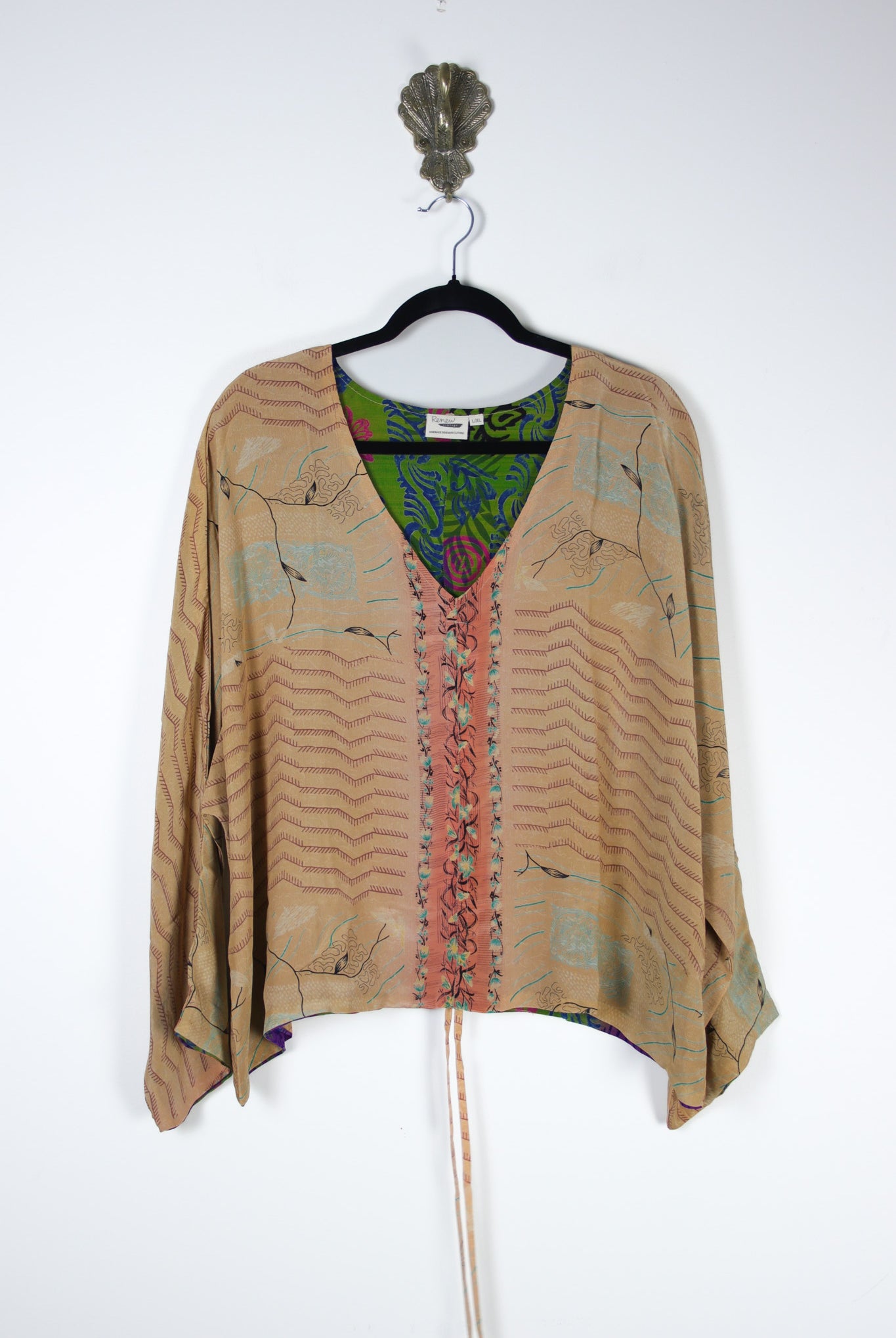 Jovie Silk Top L/XL (20259) SilkJovieL_XLRenewBohemian202591 Renew Bohemian Pty Ltd