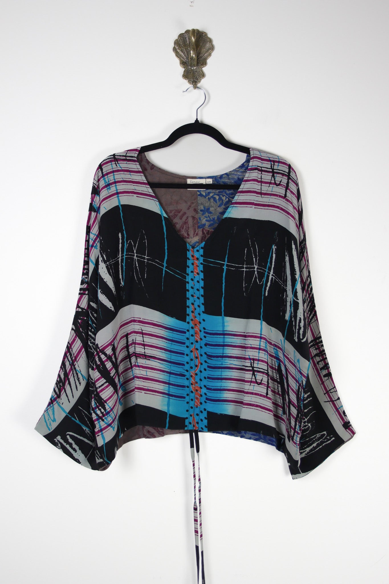 Jovie Silk Top S/M (20249) SilkJovieS_MRenewBohemian202491 Renew Bohemian Pty Ltd