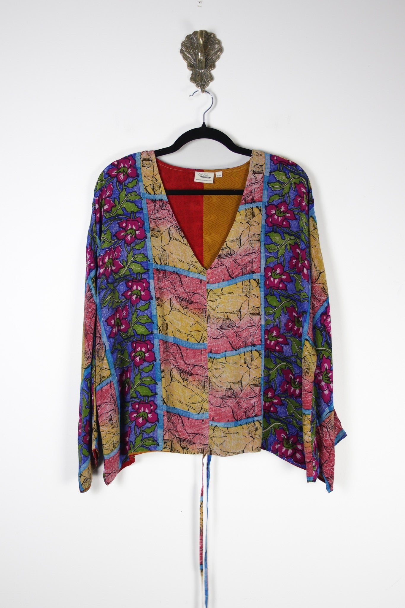 Jovie Silk Top S/M (20250) SilkJovieS_MRenewBohemian202501 Renew Bohemian Pty Ltd